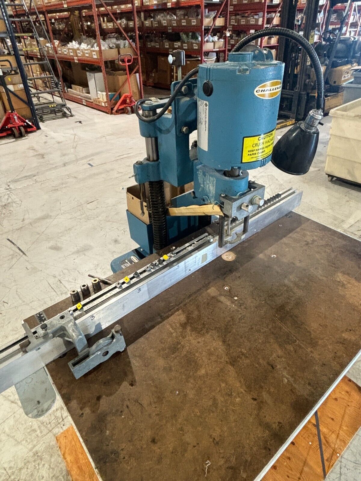 JF | The Challenge Machinery Co. Model Paper Drill Press, Commercial Hole Punch - Used - Maverick Industrial Sales