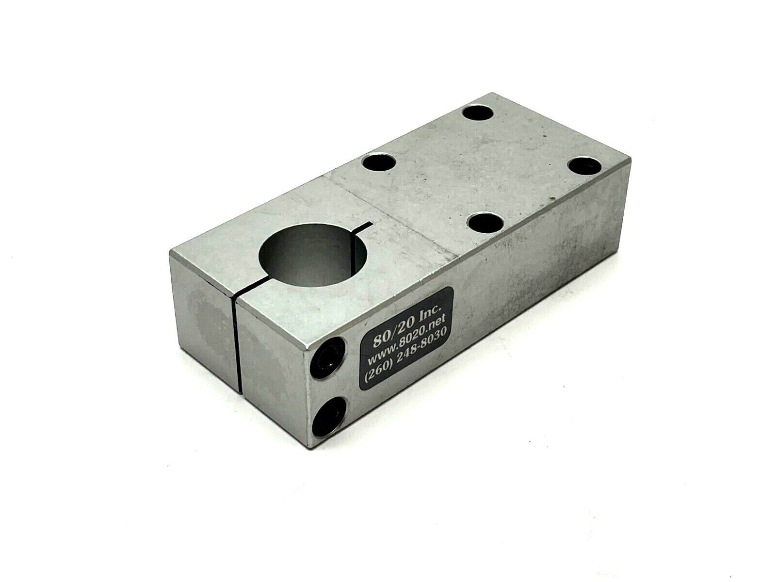 5425 | 80/20 Single Shaft Pre-Drilled Stanchion Mounting Plate 15 Series 1" - Used - Maverick Industrial Sales