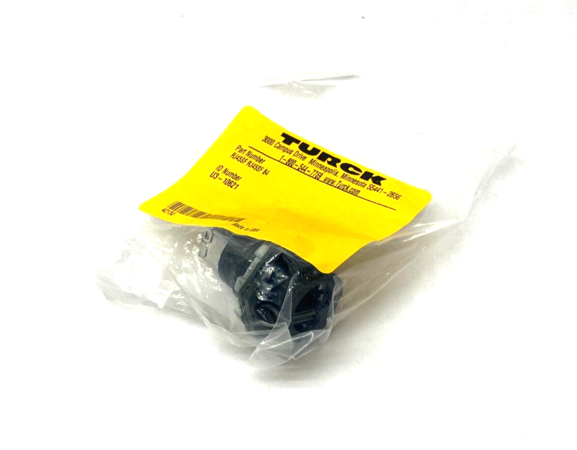 RJ45SF RJ45SF 84,U3-10621 | Turck RJ45SF RJ45SF 84 Shielded Front Mount Ethernet Receptacle U3-10621 - New - Maverick Industrial Sales