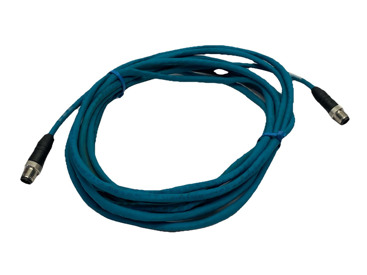 0985 806 100/5M, 900004064 | Lumberg 0985 806 100/5M Industrial Ethernet Cordset Male M12 5m 900004064 - Used - Maverick Industrial Sales