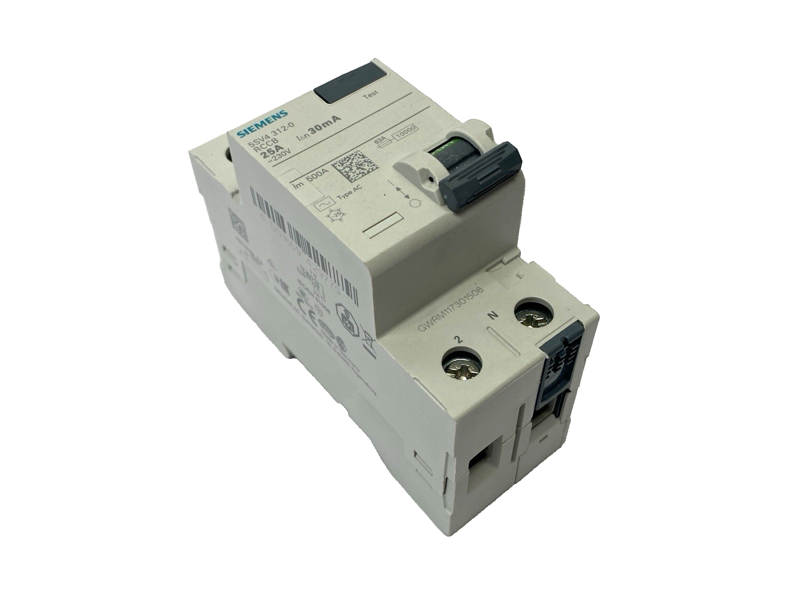 Siemens 5SV4312-0 Miniature Circuit Breaker 2-Pole 230V 25A - Maverick Industrial Sales