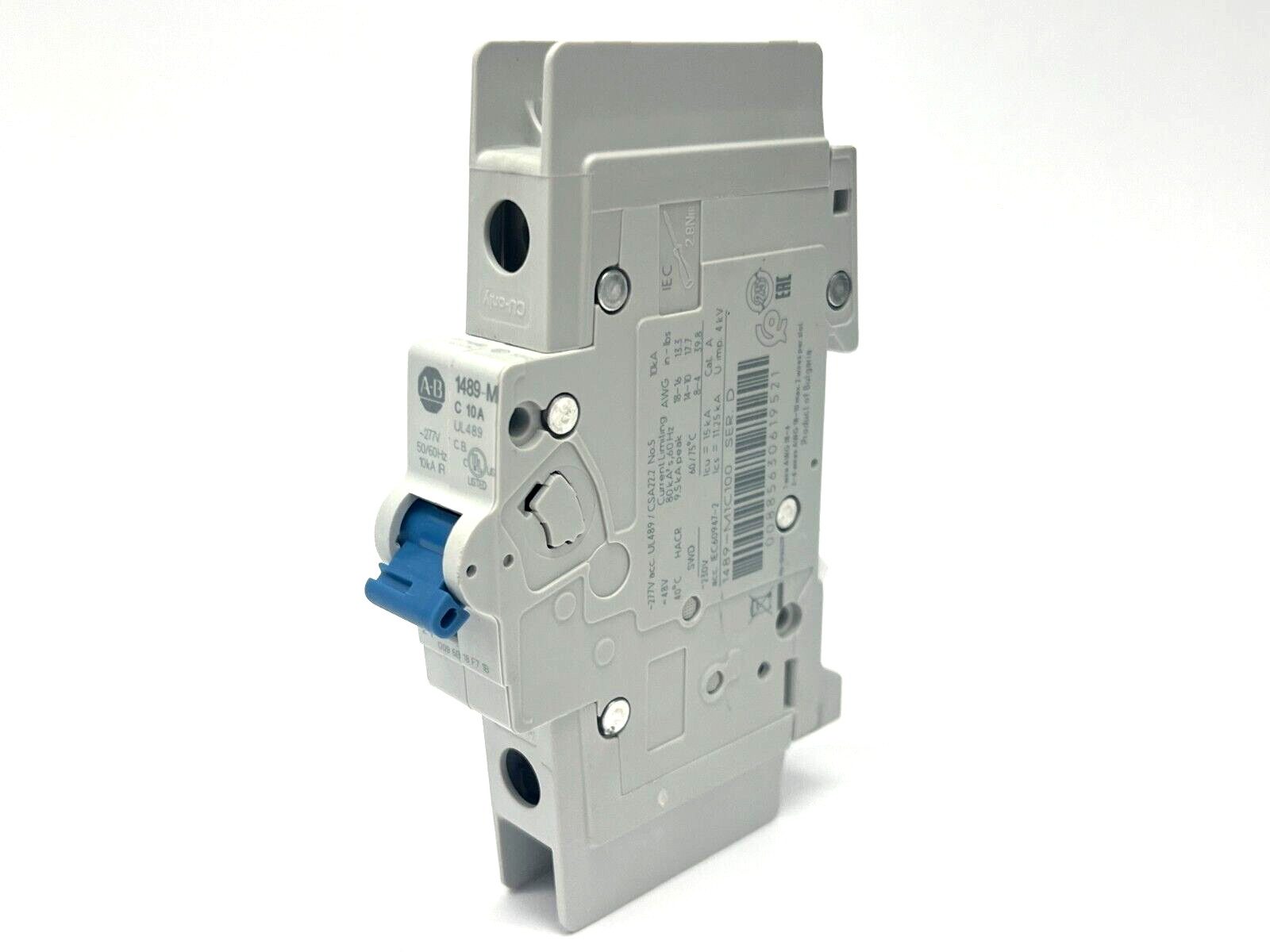 Allen Bradley 1489-M1C100 Ser D Circuit Breaker 10A 277V 1PH - Maverick Industrial Sales