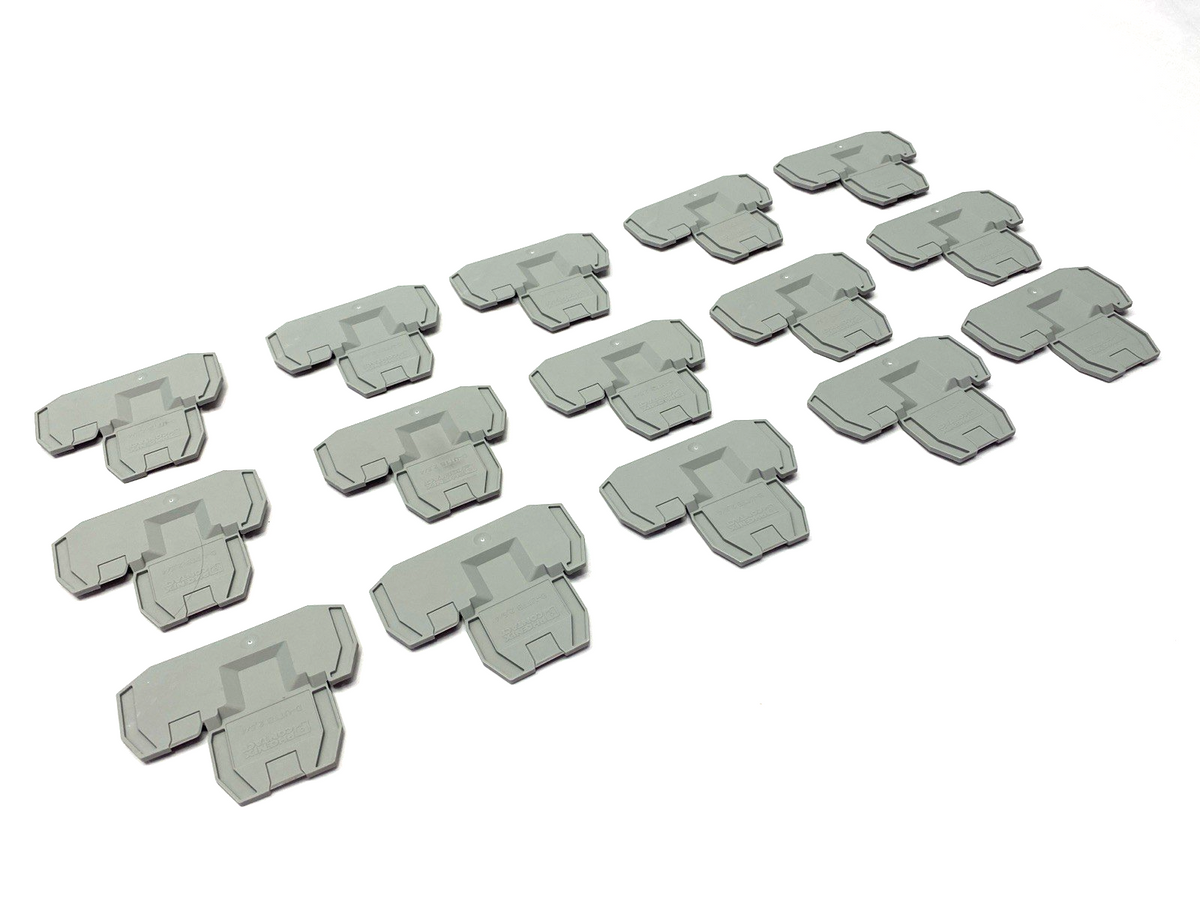 D-UTTB 2,5/4 | Phoenix Contact Terminal Block End Cover 3047293 LOT OF 15 - New – Open box - Maverick Industrial Sales