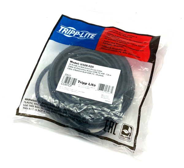 Tripp Lite U328-025 Superspeed Active Repeater Cable USB 3.0 25ft AB M/M