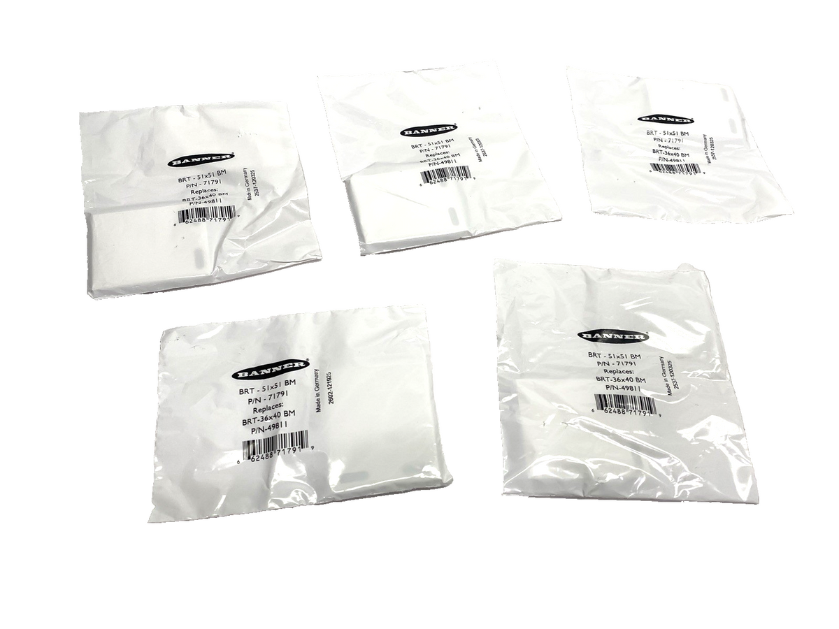 BRT-51X51BM | Banner Retroreflective Target, Square 51mm x 51mm 71791 LOT OF 5 - New - Maverick Industrial Sales