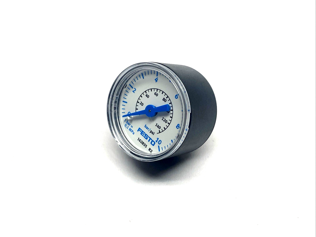 Festo MA-40-10-1/8-EN Pressure Gauge R1/8 0-10bar 0-140psi - Maverick Industrial Sales