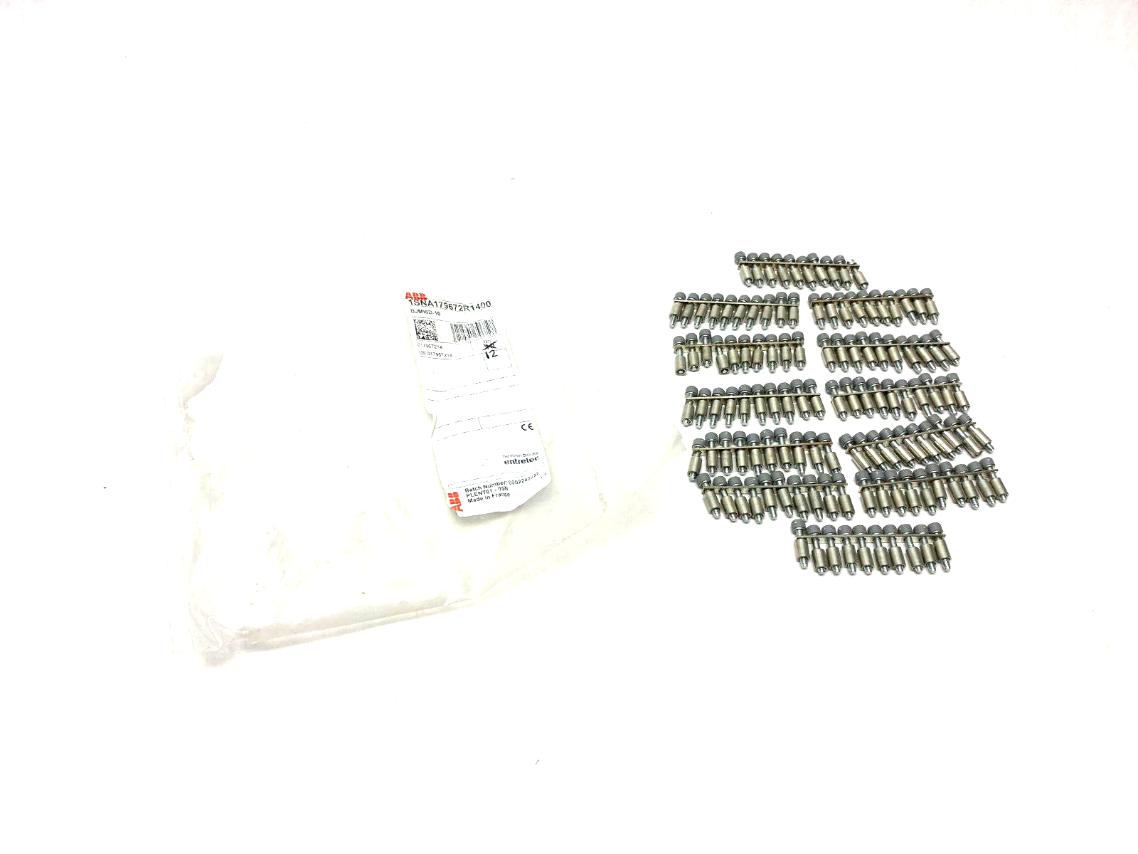 ABB Entrelec 1SNA179672R1400 Jumper Bar 10-Pole 6mm Space BJMI6D-10 PKG OF 12 - Maverick Industrial Sales