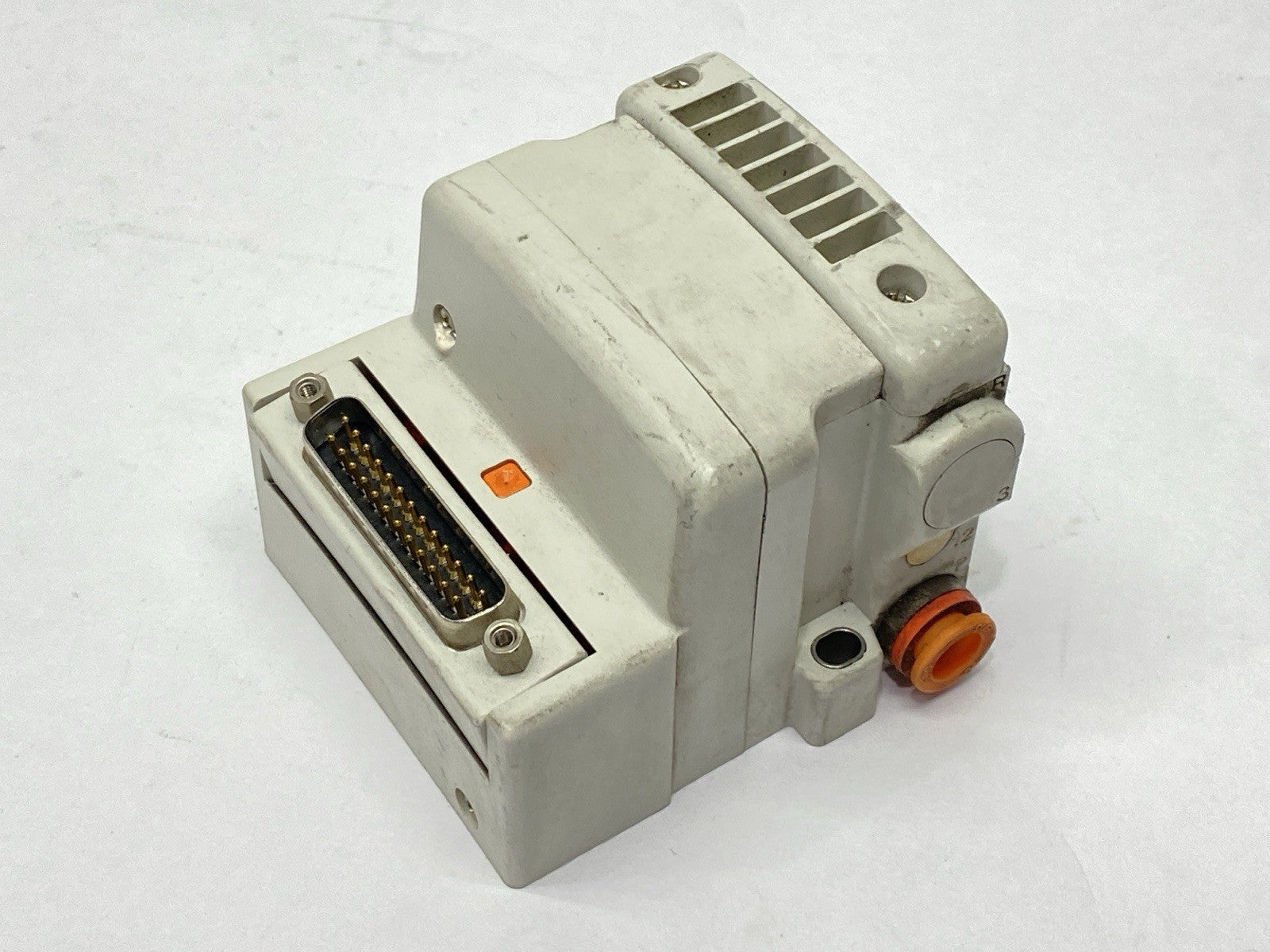 SMC VVQC1000-F25-1 Pneumatic Manifold Valve D-Sub Connector End Plate - Maverick Industrial Sales