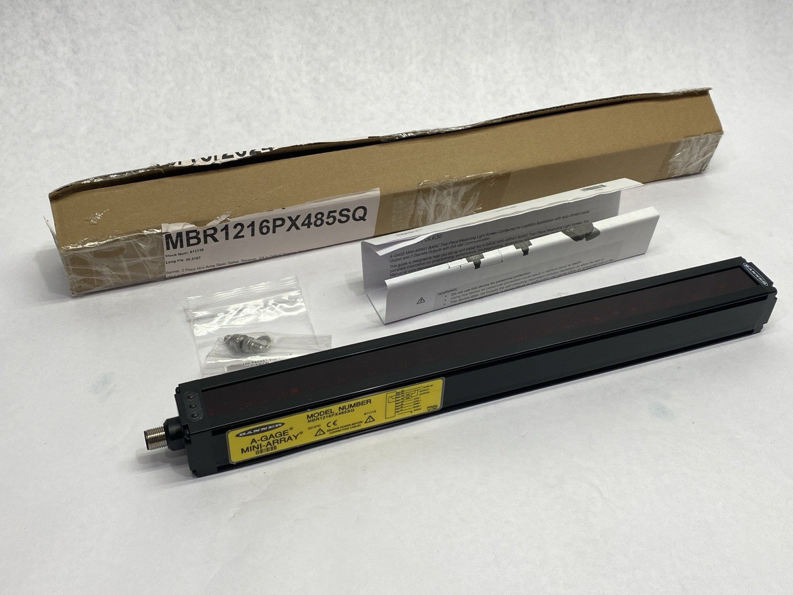 MBR1216PX485SQ | Banner Mini-Array Light Curtain Receiver 811116 - New – Open box - Maverick Industrial Sales