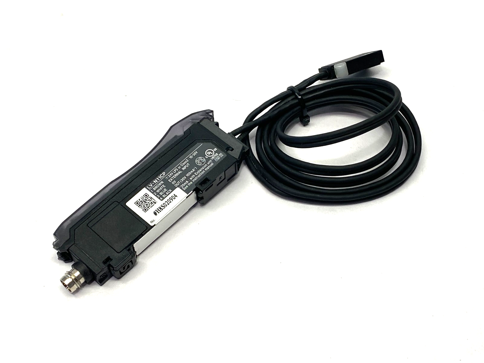 Keyence LV-N11CP Laser Sensor Amplifier Main Unit, PNP, M8 w/ LV-S41 Sensor Head - Maverick Industrial Sales