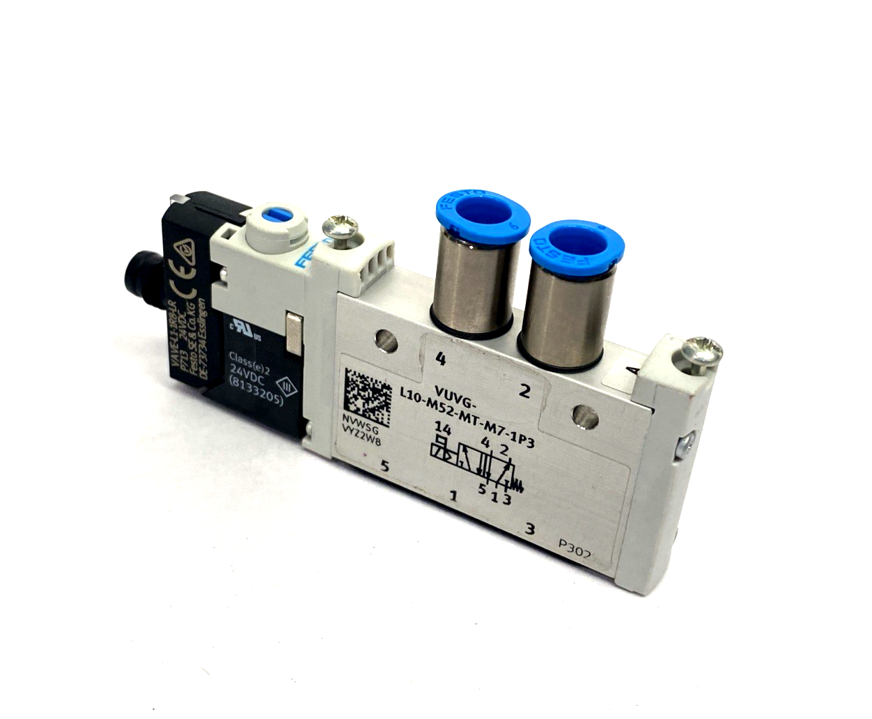 Festo VUVG-L10-M52-MT-M7-1P3 Solenoid Valve, 5/2-Way Monostable 574359 - Maverick Industrial Sales