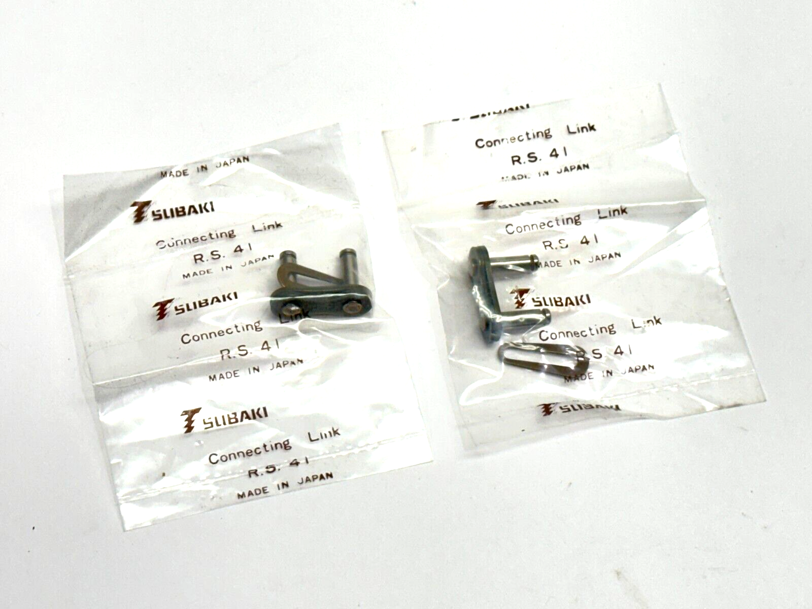 Tsubaki R.S.41 Connecting Link LOT OF 2 - New - Maverick Industrial Sales