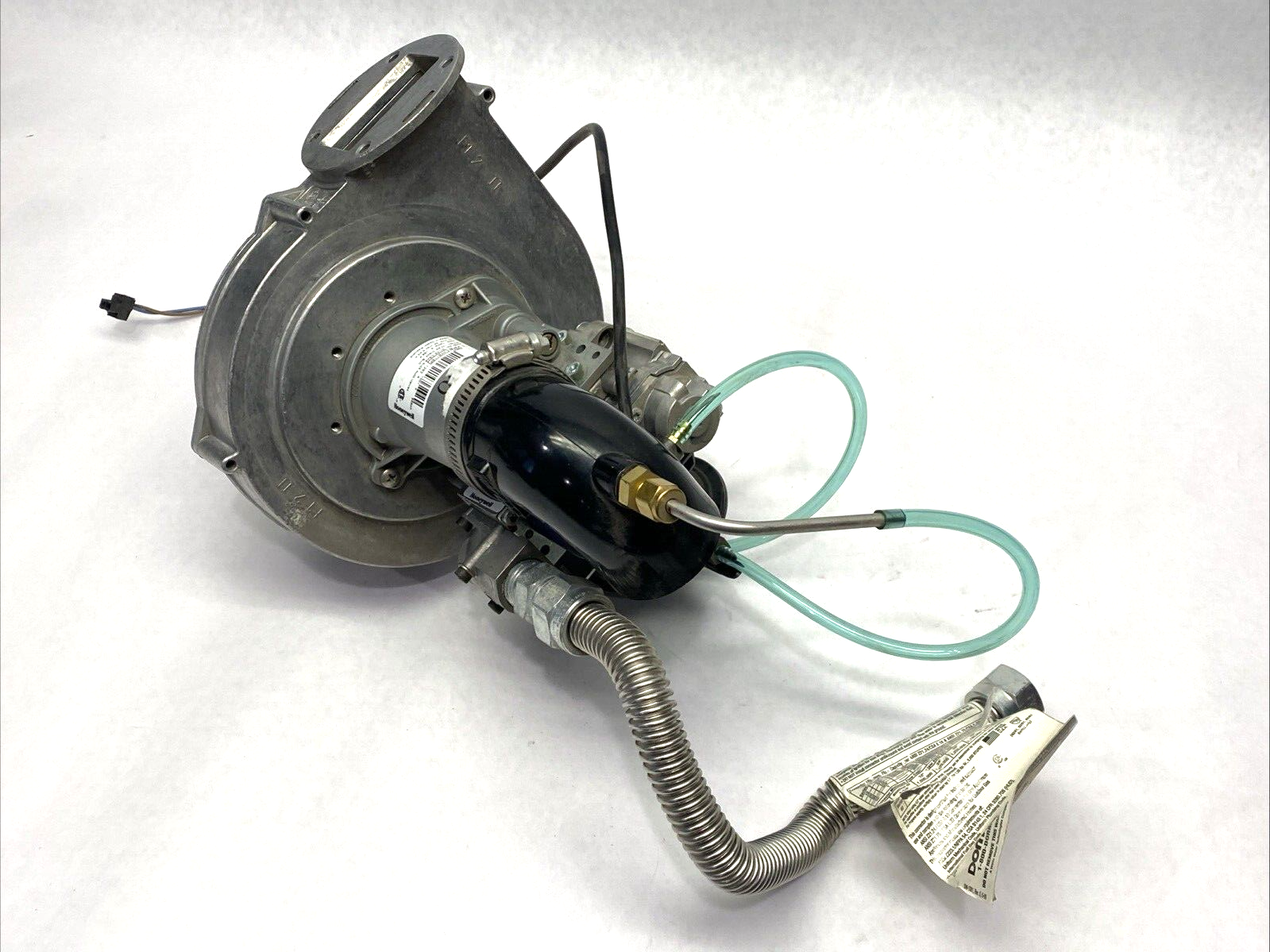 VK8115F, RG148/1200-3612-010201 | Honeywell VK8115F Natural Gas Valve Assembly w/ Ebmpapst RG148/1200-3612-010201- Used - Maverick Industrial Sales