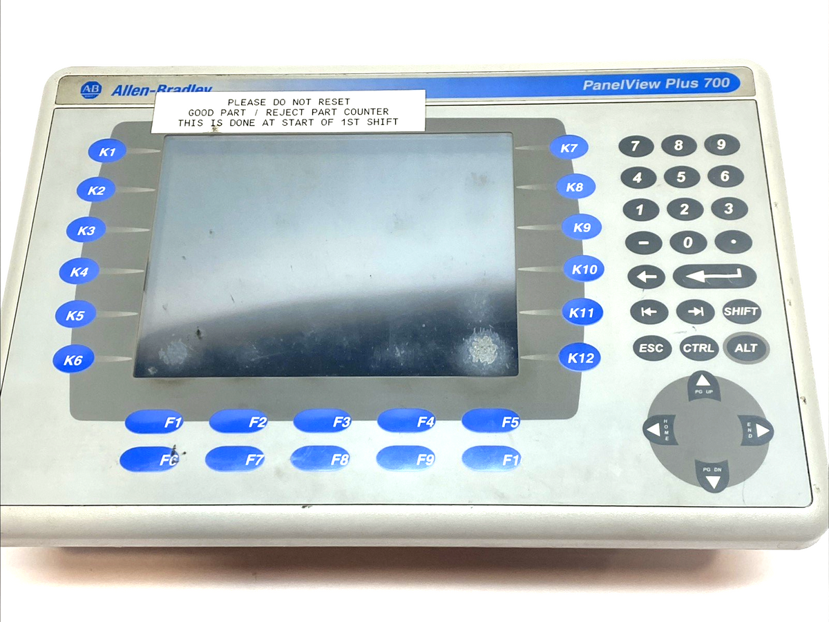 2711P-RDB7C | Allen-Bradley 6.5" Color HMI w/ 2711P-RP8D Logic Module - Used - Maverick Industrial Sales