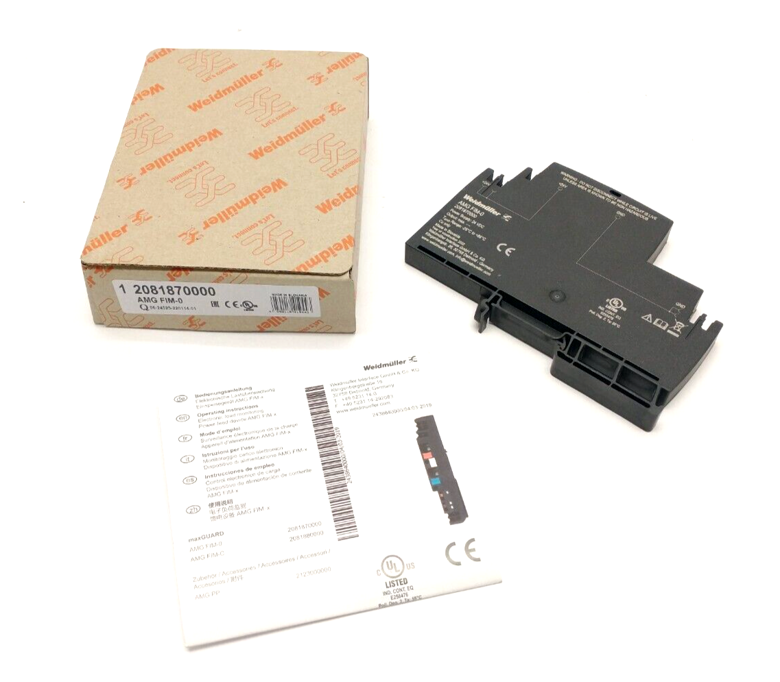 Weidmuller 2081870000 Supply Module 24VDC AMG FIM-0 - New - Maverick Industrial Sales