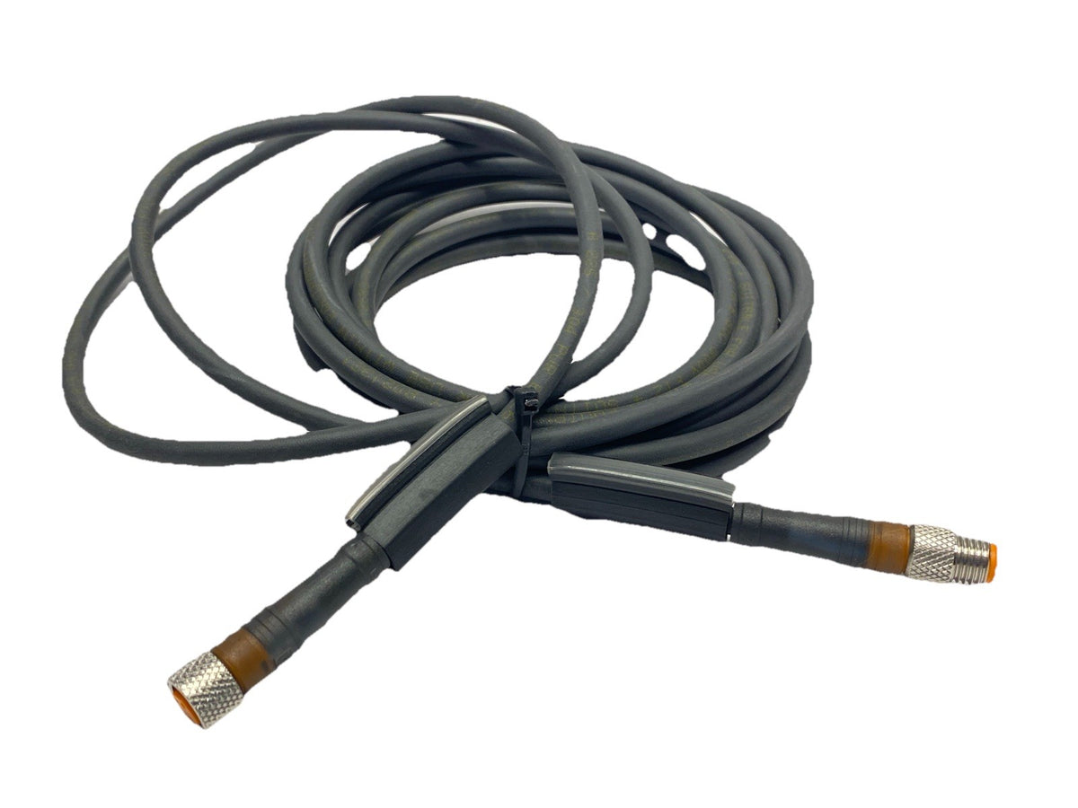 RSMV 4-RKMV 4-225/3M | Lumberg Double Ended Cordset M8 4-Pin Male to Female 3m - Used - Maverick Industrial Sales