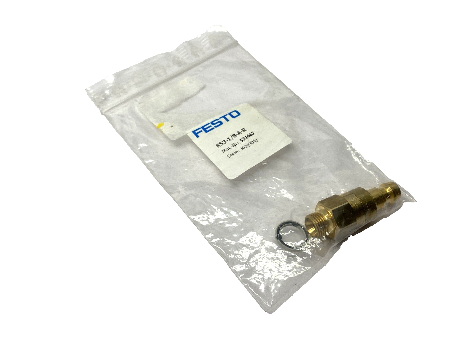 Festo KS3-1/8-A-R Quick Coupling Plug 531667 - Maverick Industrial Sales