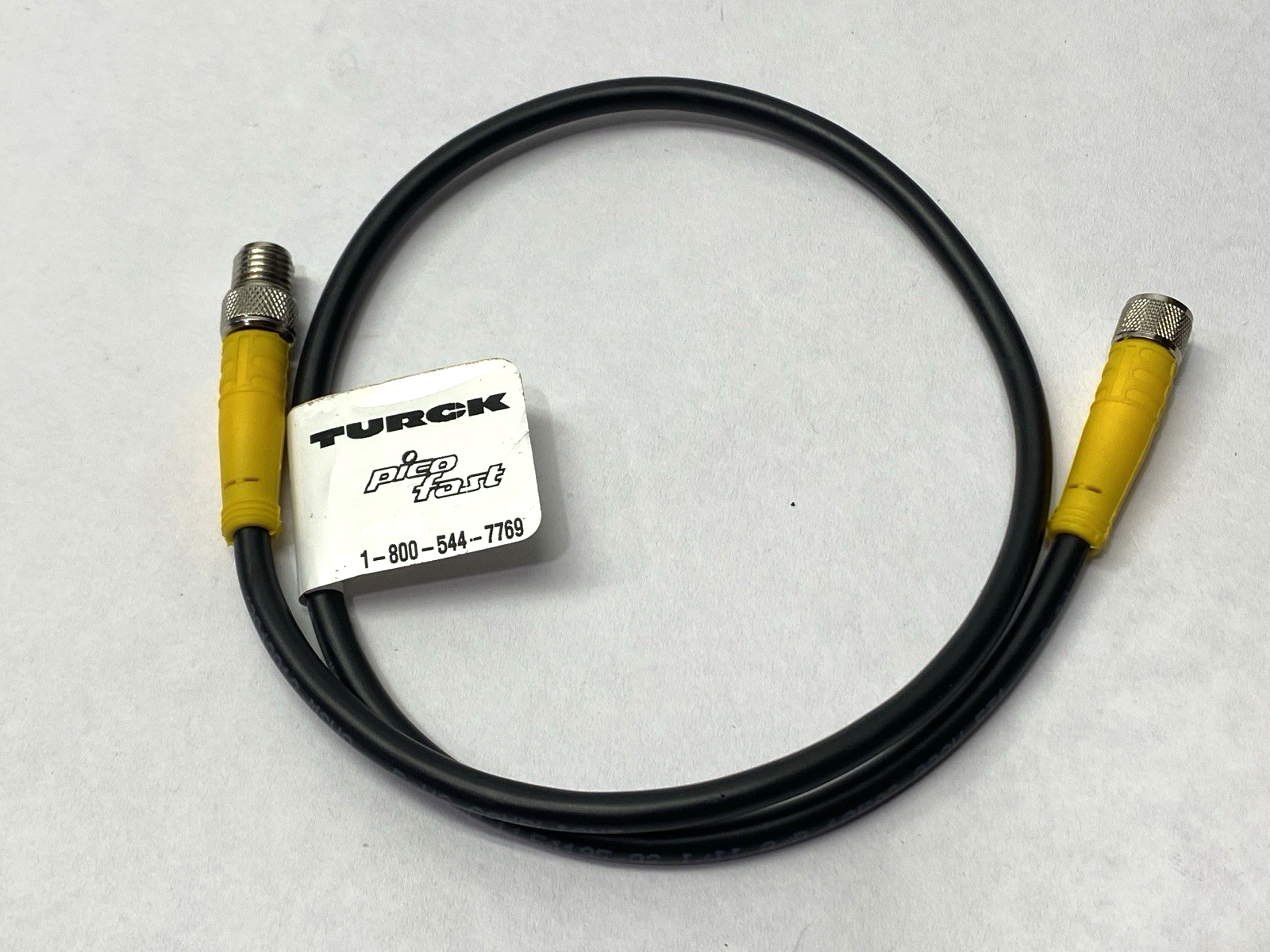 Turck PKG 3M-0.5-PSG 3M/S90 PicoFast Double-Ended M/F M8 3-Pin Cordset U2516-48 - New – Open box - Maverick Industrial Sales