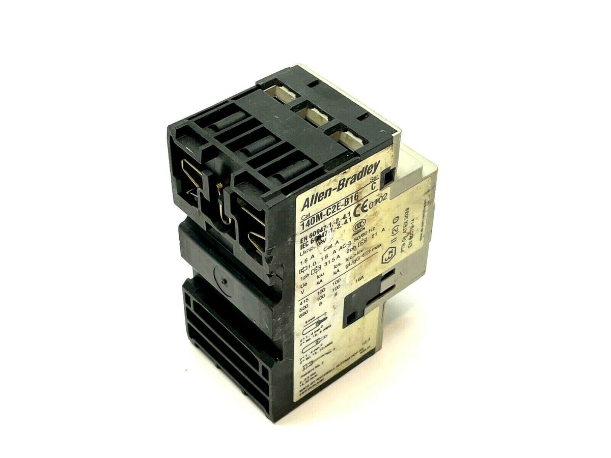 140M-C2E-B16 | Allen Bradley Ser. C Breaker Motor Protection 1.6A 3P - Used - Maverick Industrial Sales
