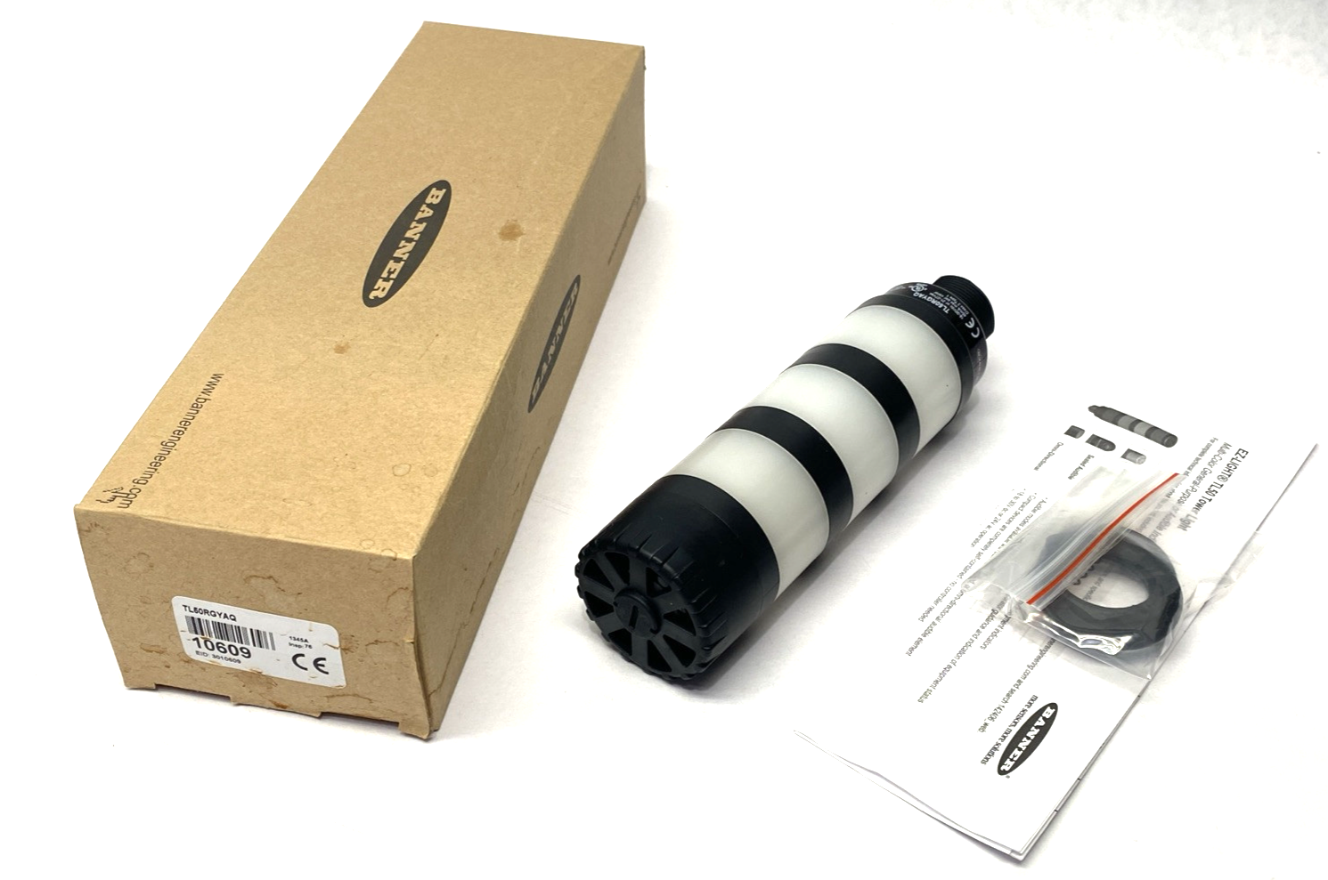 Banner TL50RGYAQ 3-Color Audible Indicator Light, Red Green & Yellow, 10609 - New - Maverick Industrial Sales