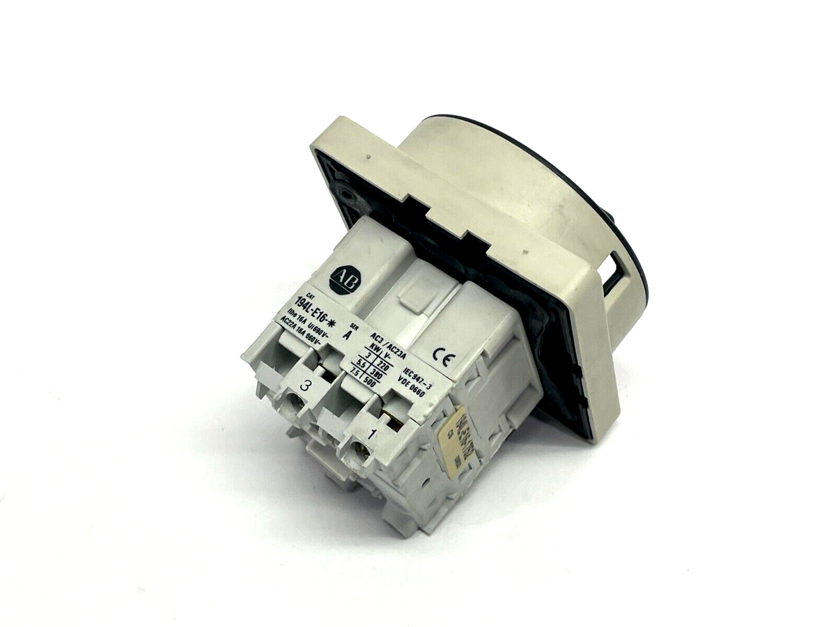 Allen Bradley 194L-E16-1752 Ser. A Load Switch w/ OEM Handle - Used - Maverick Industrial Sales