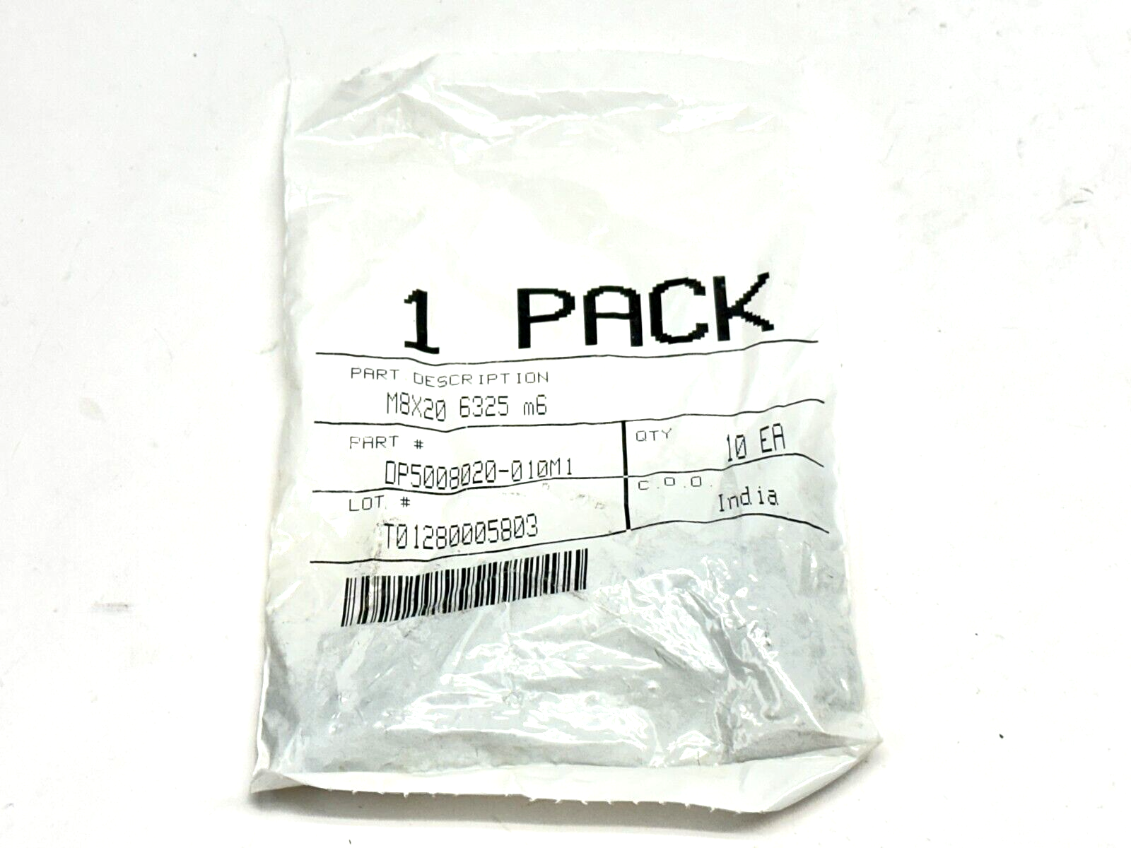 DP5008020-010M1 Dowel Pins M8x20 6325 LOT OF 10 - New - Maverick Industrial Sales