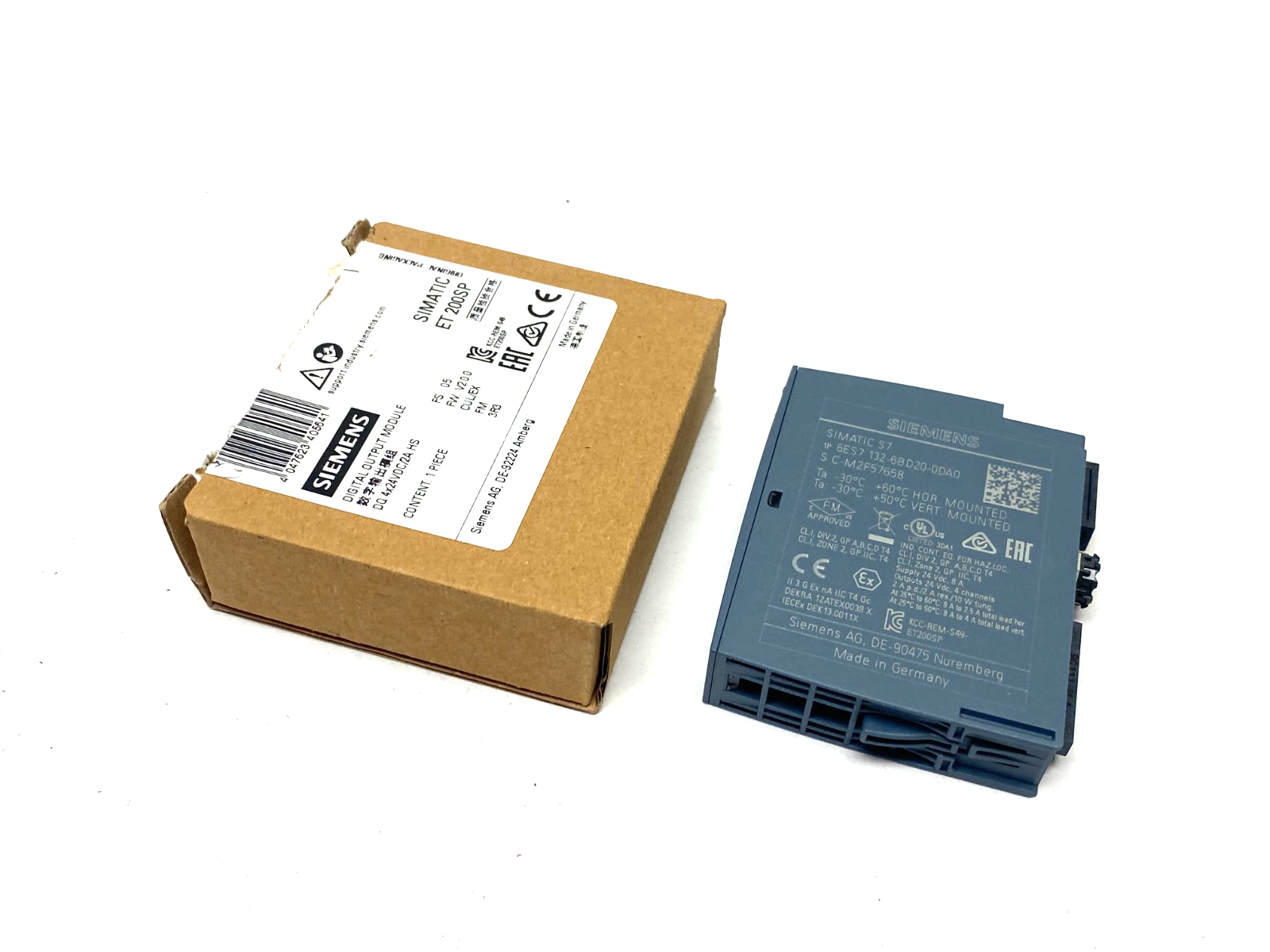 Siemens 6ES7132-6BD20-0DA0 SIMATIC ET 200SP Digit Output Module DQ 4x24VDC/2A HS - Maverick Industrial Sales