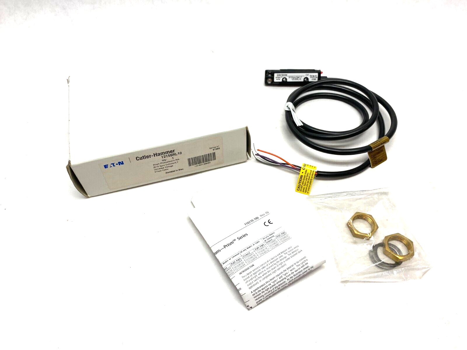 Eaton Cutler-Hammer 12155RL10 Prism Series OEM Photoelectric Sensor 20' Sync Det - Maverick Industrial Sales