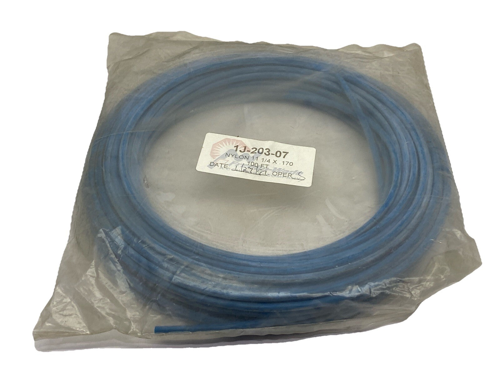 1J-206-06 | Freelin Wade 1J-203-07 Nylon 11 Tubing Blue 1/4" 100ft - New - Maverick Industrial Sales