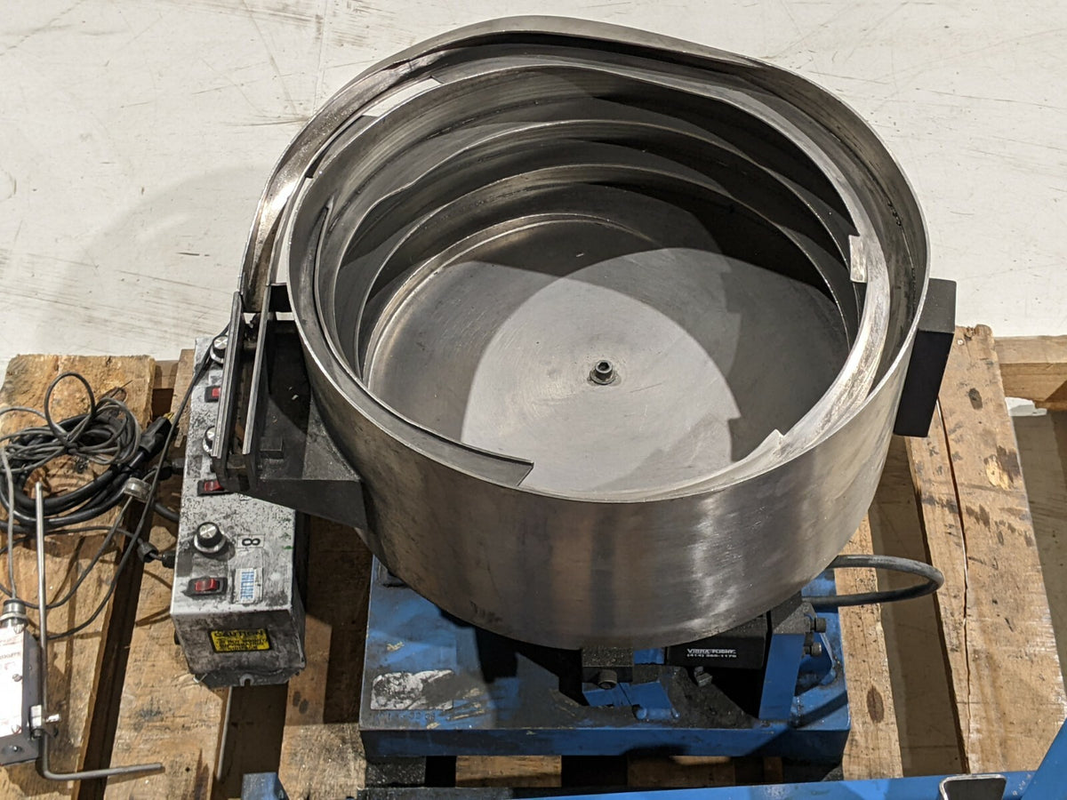 76018 | Vibra-Flight Vibratory Feeder System w/ Bowl, Inline, Hopper, Feeder Cube - Used - Maverick Industrial Sales
