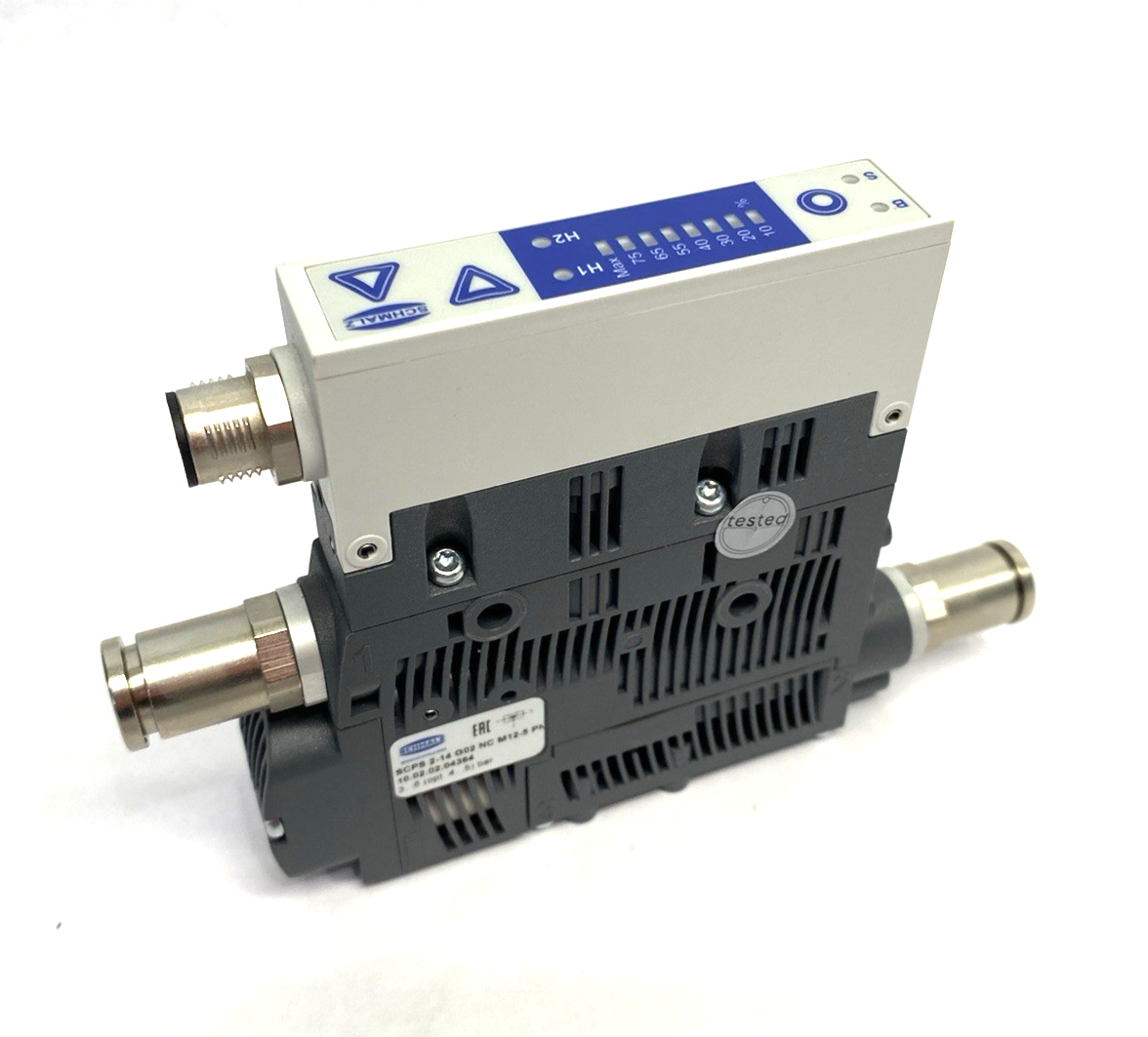 10.02.02.04364 | Schmalz Compact Ejector Narrow Design SCPS 2-14 G02 NC M12-5 PNP - New Other - Maverick Industrial Sales