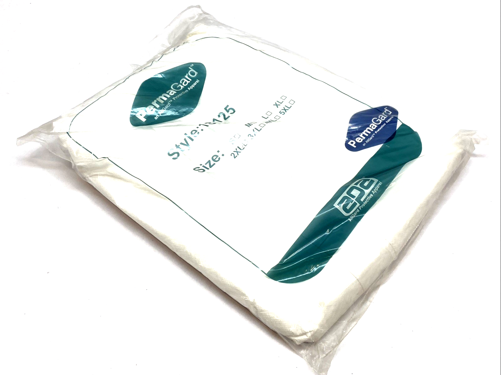 18125 | Permagard White Coverall w/ Elastic Wrist & Ankle 2XL LOT OF 10 - New - Maverick Industrial Sales