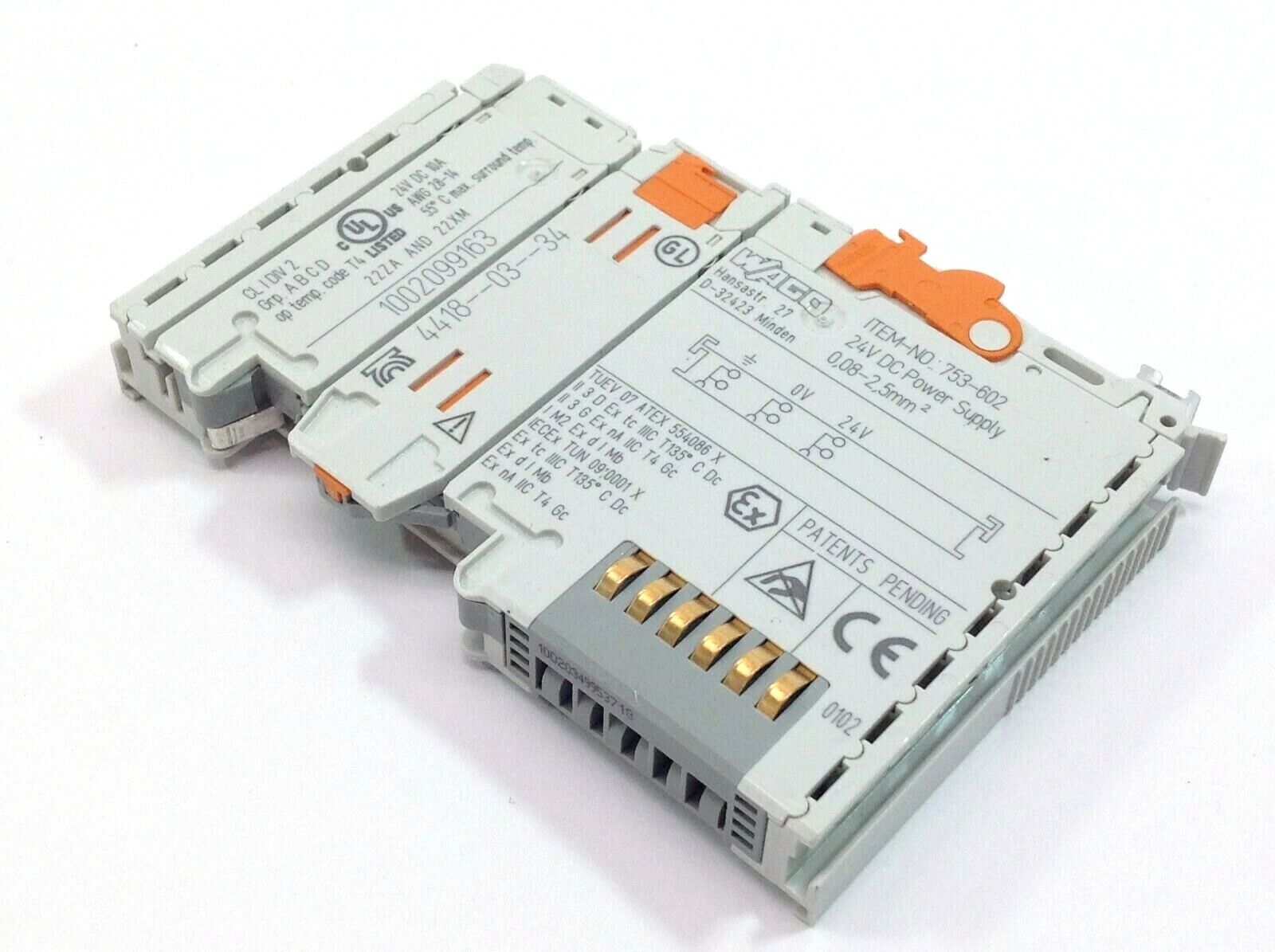 Wago 753-602 Power Supply Module 24 VDC - Used - Maverick Industrial Sales