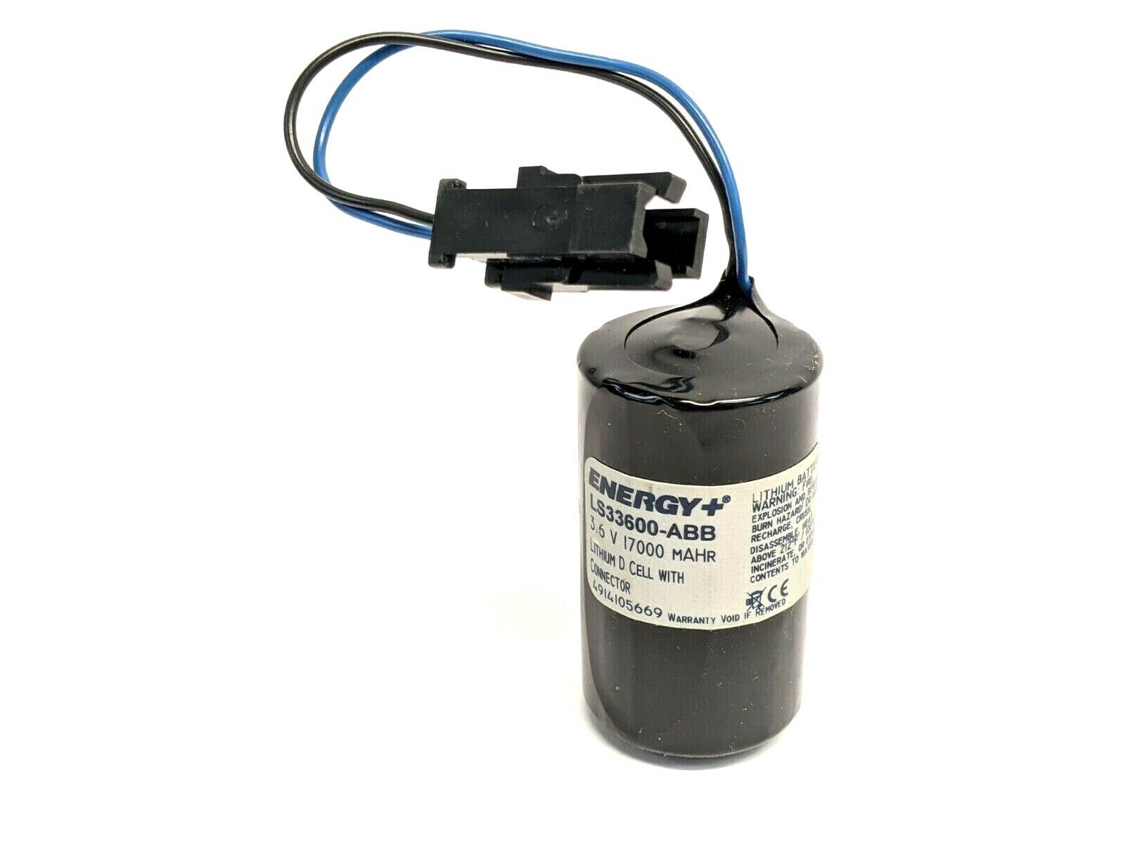 LS33600-ABB | Energy+ Lithium D Cell w/ Connector 3.6V 17000 mAH - Used - Maverick Industrial Sales