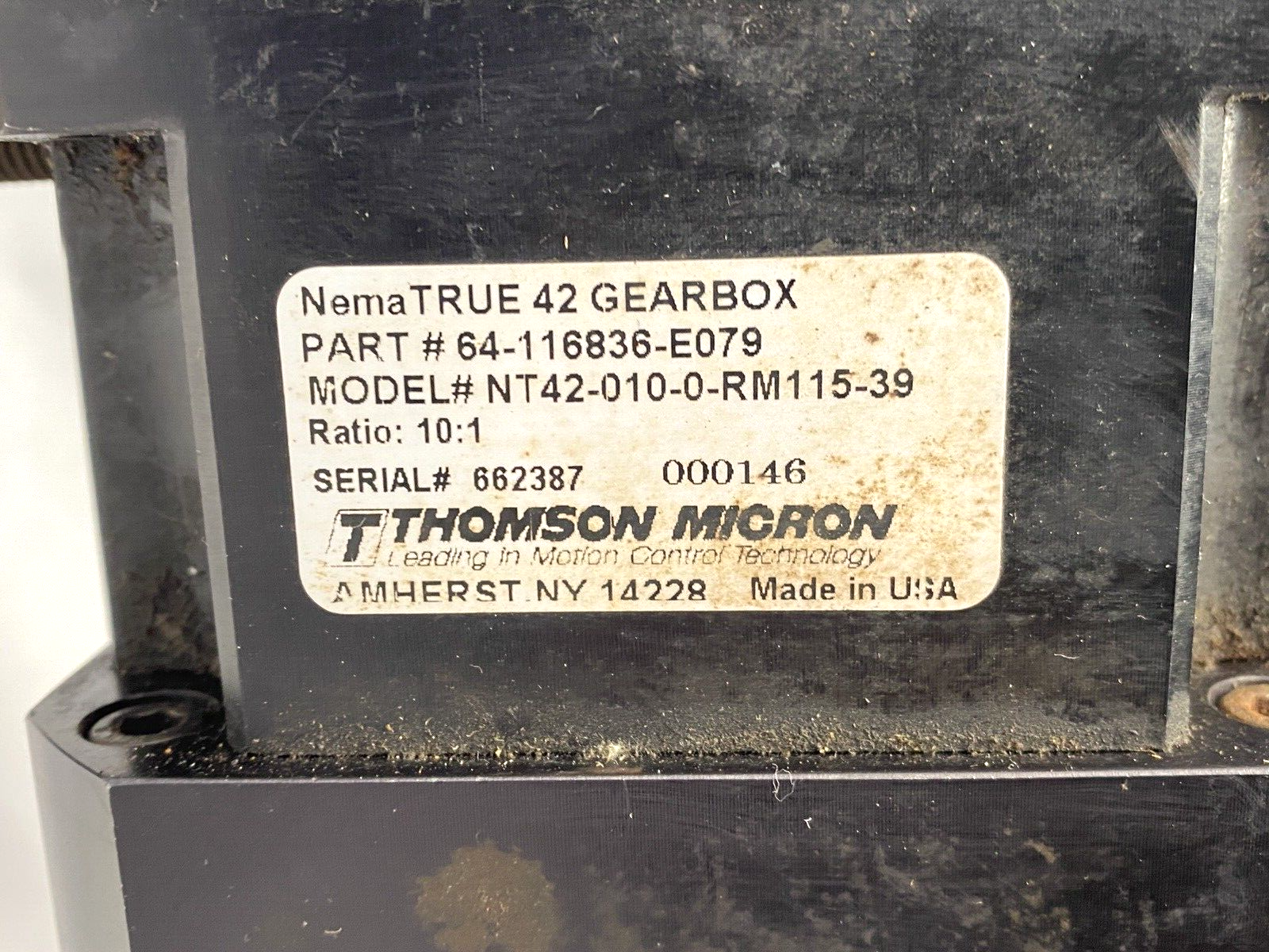 Allen Bradley 1326AB-B410G-M2L Ser. B AC Servo Motor w/ NT42-010-0-RM115-39 - Maverick Industrial Sales