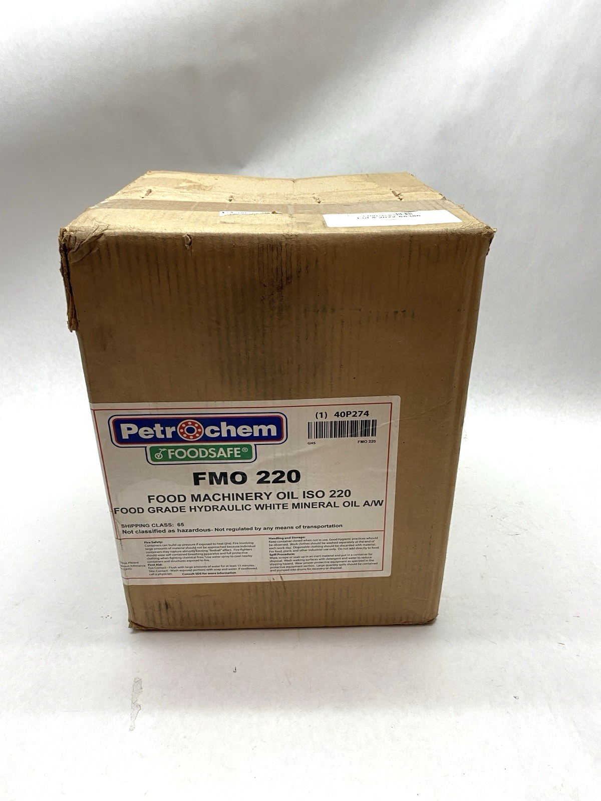 Petrochem 40P274 Foodsafe FMO 220 Food Machinery Oil ISO 220 5 Gallons - Maverick Industrial Sales
