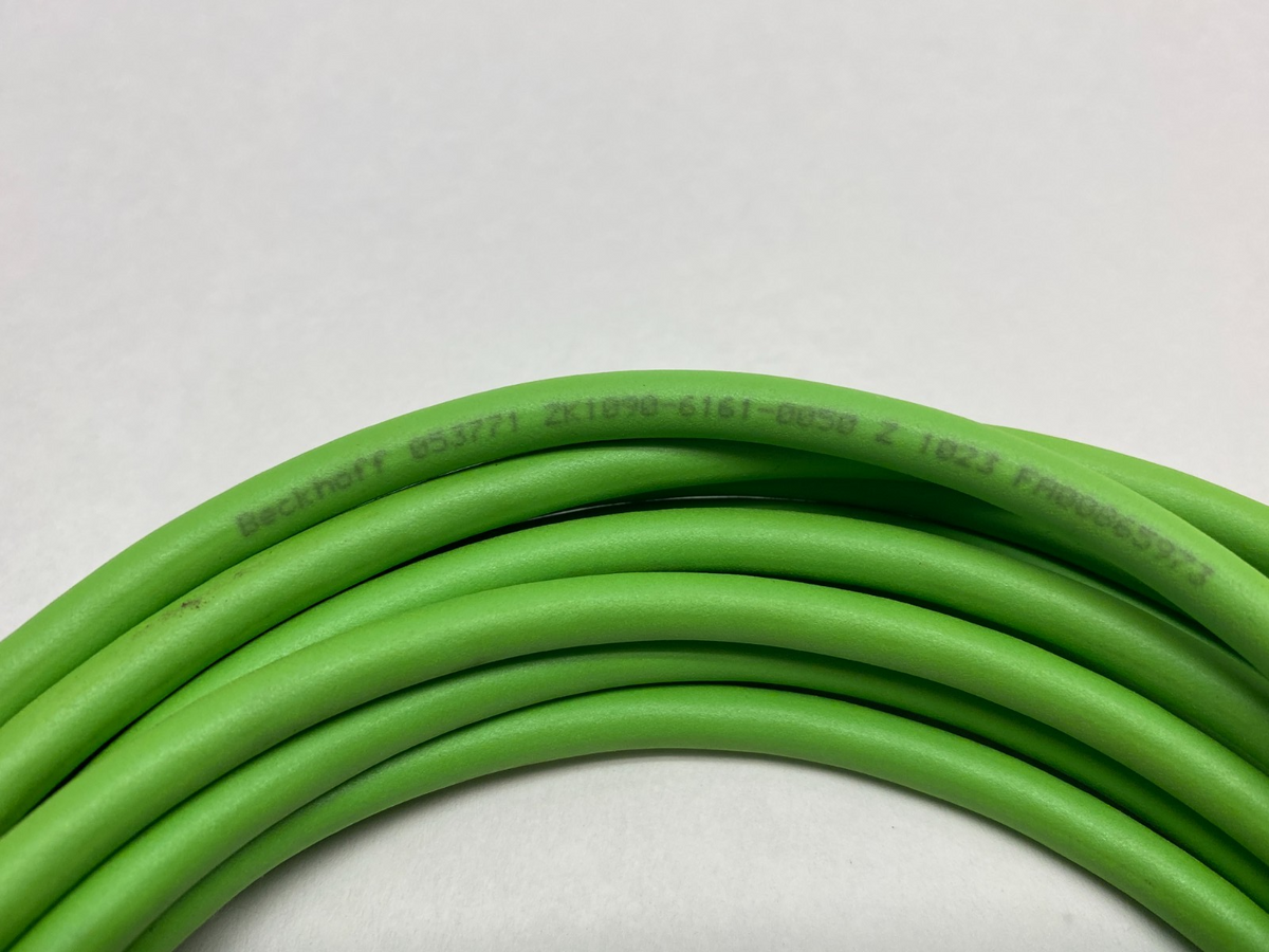 ZK1090-6161-0050, 053771 | Beckhoff ZK1090-6161-0050 Double Ended EtherCAT Cable M12/M12 4-Pin 053771 - New Other - Maverick Industrial Sales