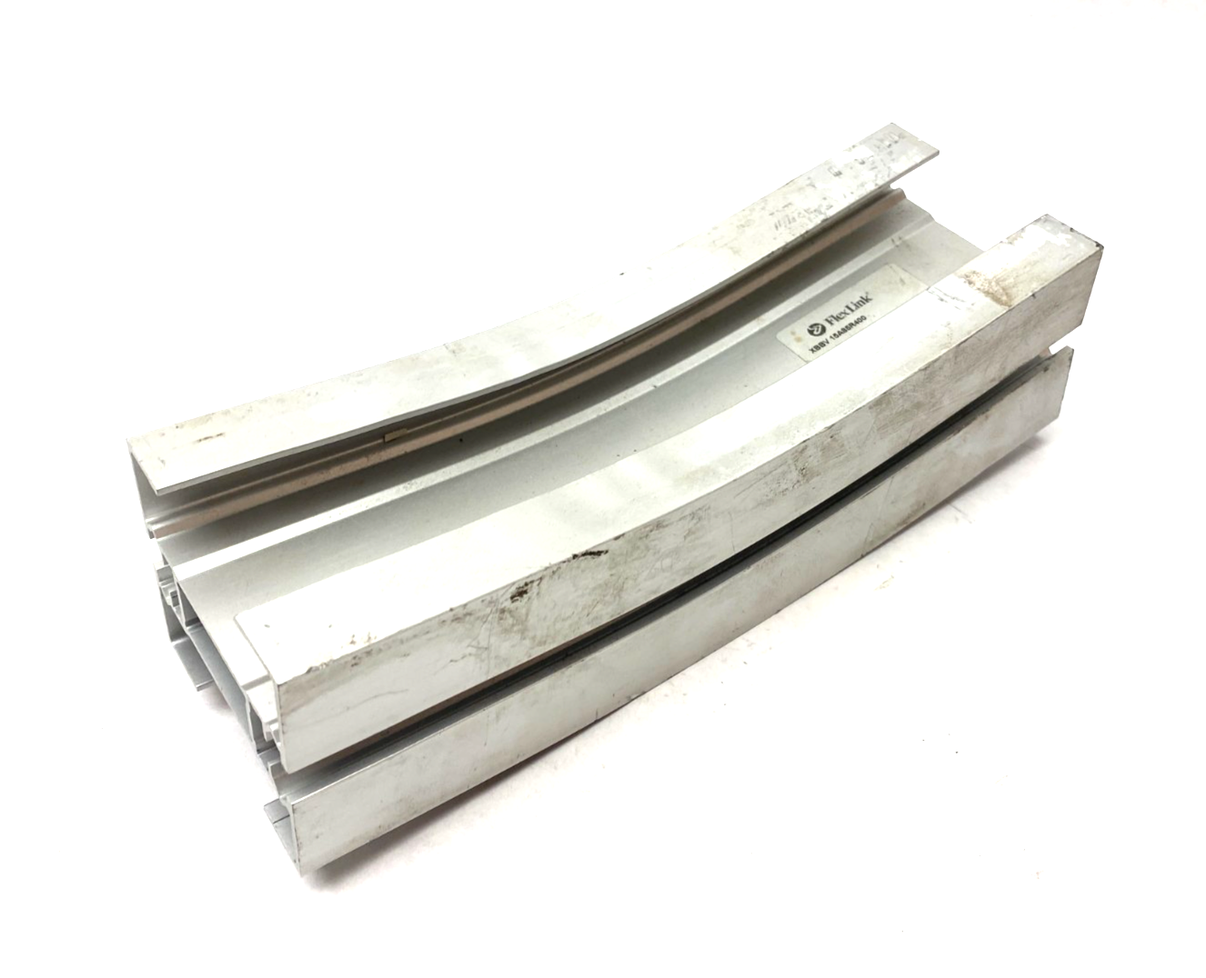 FlexLink XBBV 15A85R400, Aluminum Profile 15 Deg. Vertical Conveyor Bend, X85 - Maverick Industrial Sales
