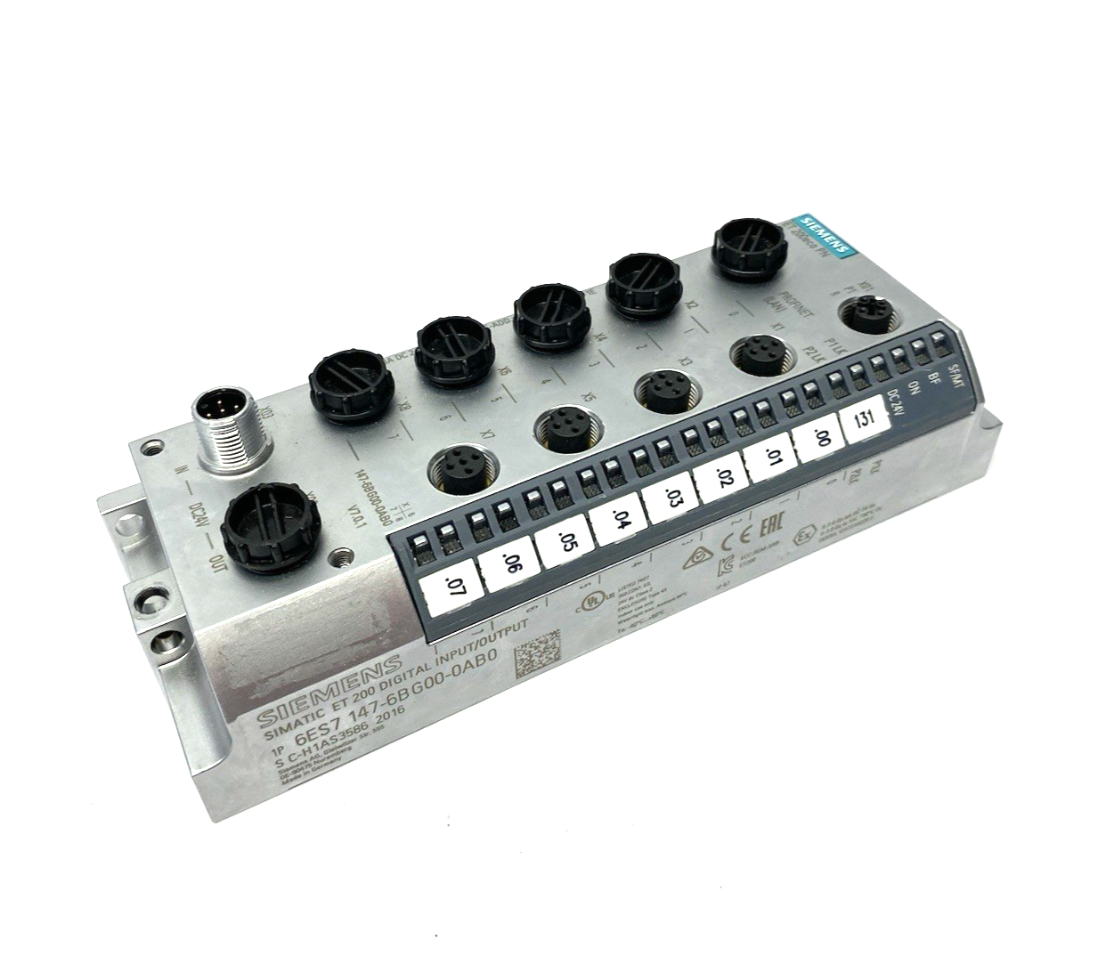 6ES7147-6BG00-0AB0 | Siemens 6ES7 147-6BG00-0AB0 SIMATIC DP ET200eco PN I/O Module 8 DIO, DC24V/1,3A - Used - Maverick Industrial Sales