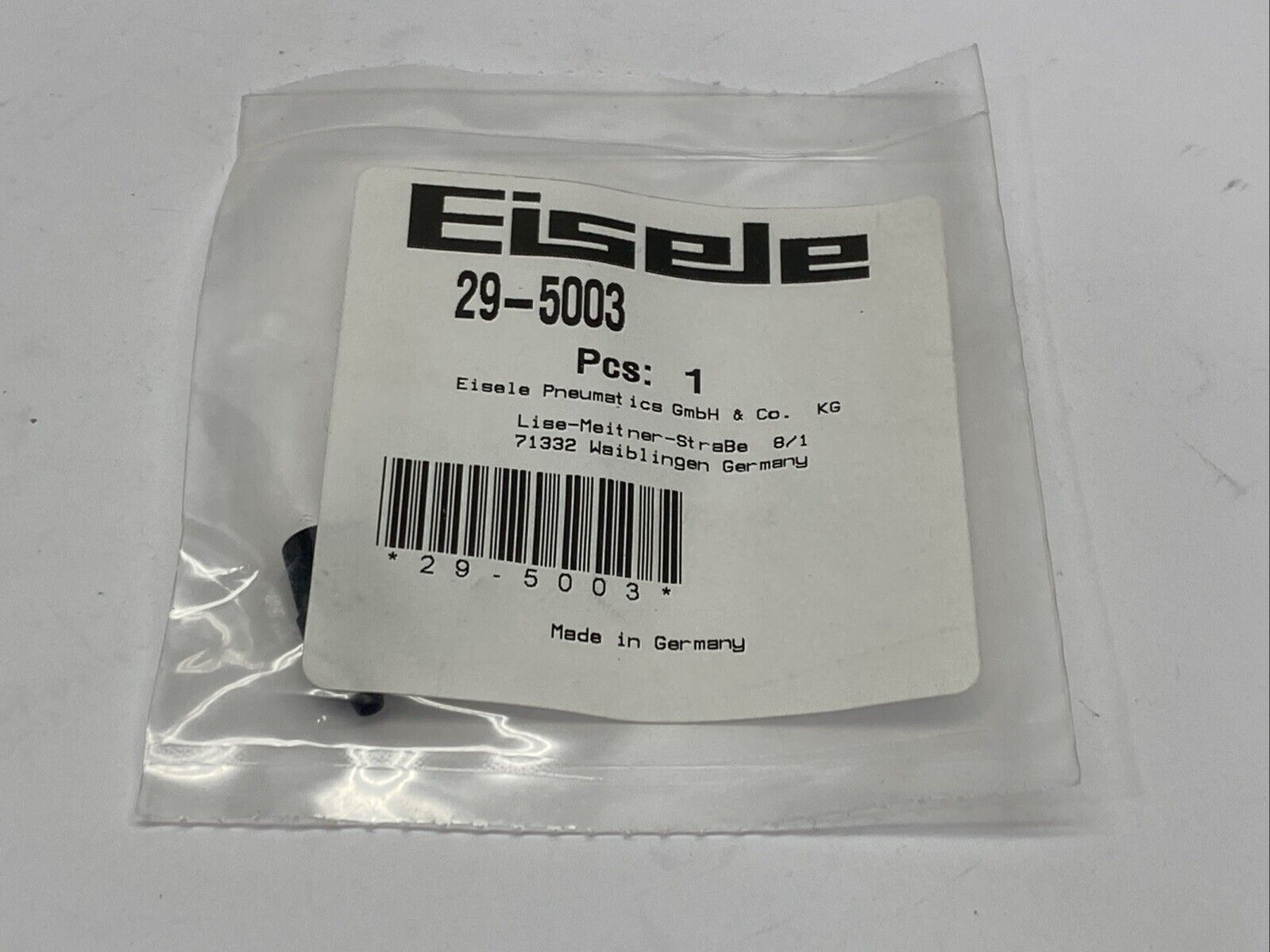 29-5003 | Eisele Straight Male Stud Coupling M5 Thread 5/3 Tube - New - Maverick Industrial Sales