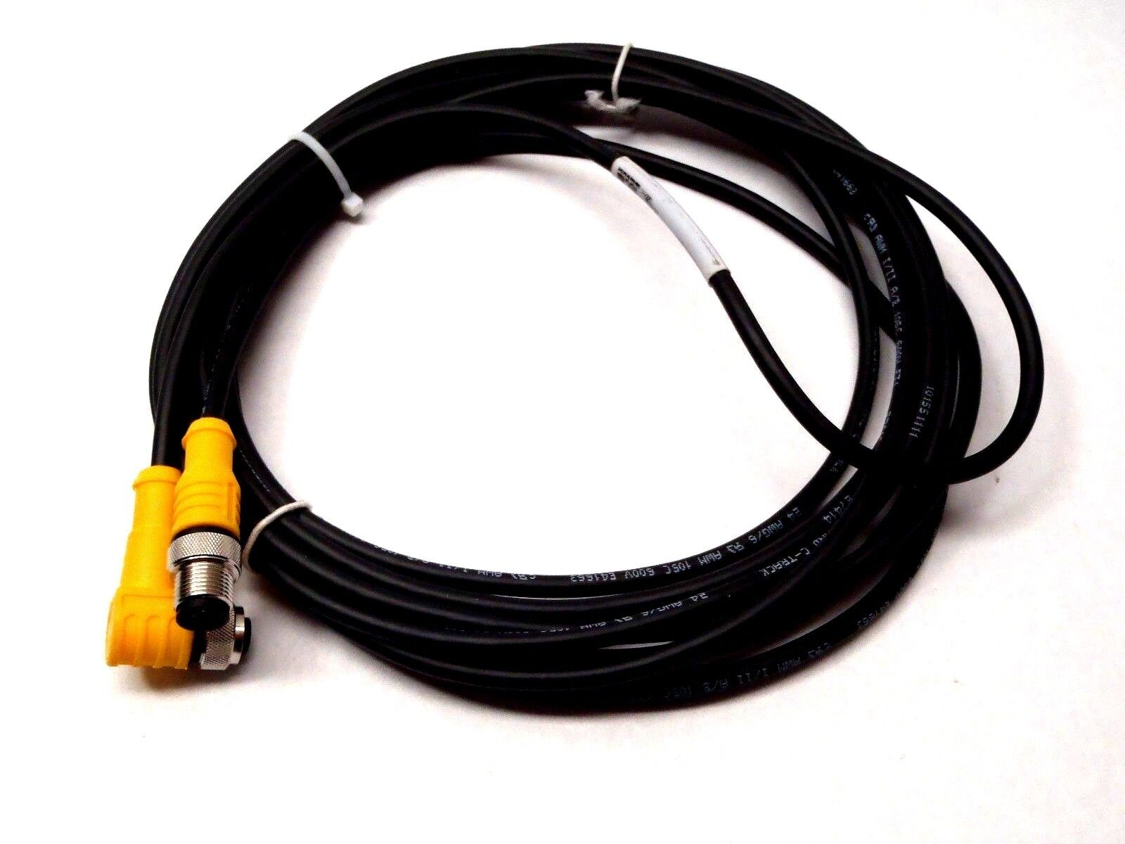 Turck WKC 8.6T-5 -RSC 8.6T/S101 Eurofast Right Angle Cordset U-10948 - New – Open box - Maverick Industrial Sales