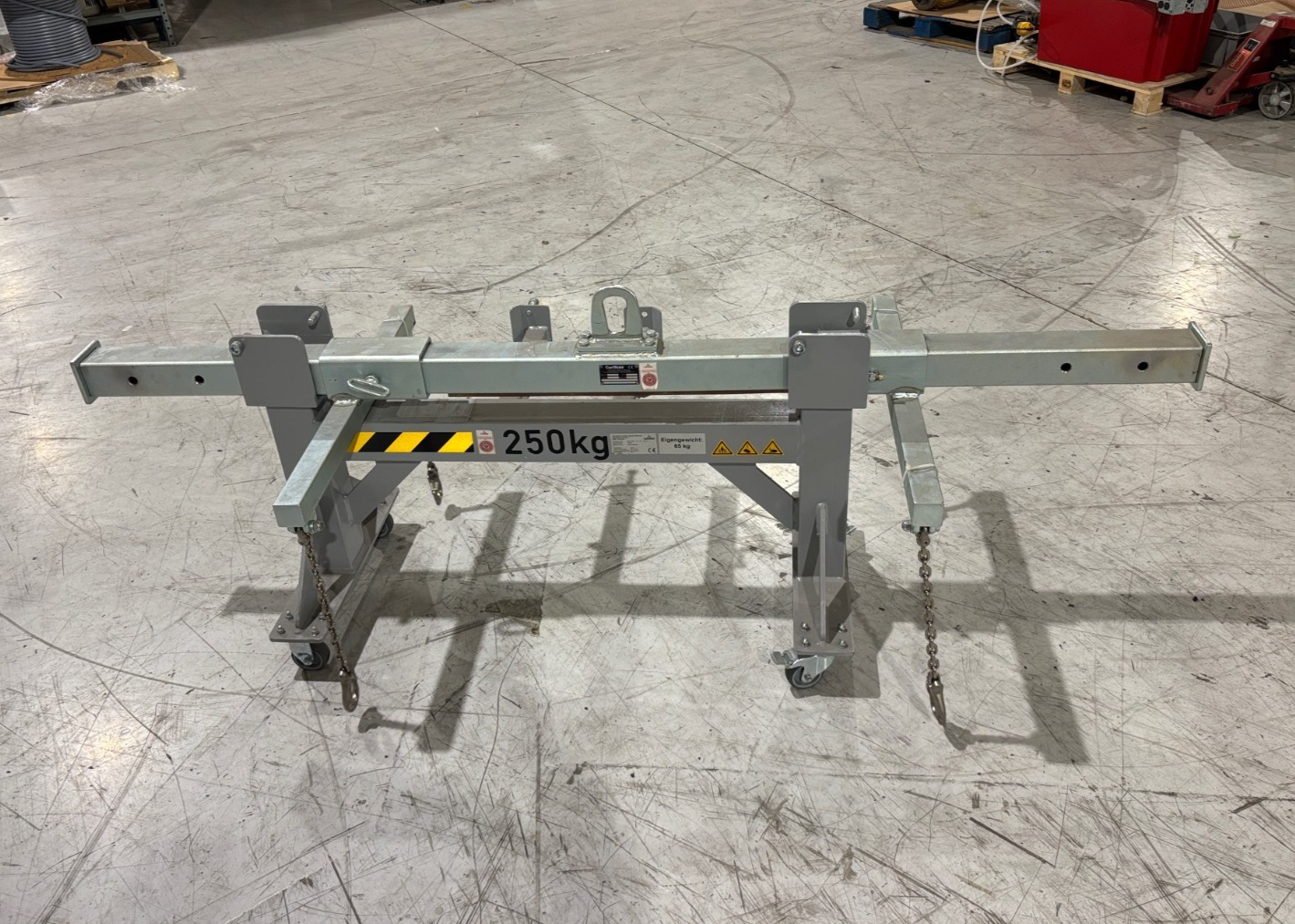 Rigging Adjustable Spreader Bar | Carl Stahl 8702S34 800Kg Adjustable Lifting Spreader Bar and Storage Cradle - Used - Maverick Industrial Sales