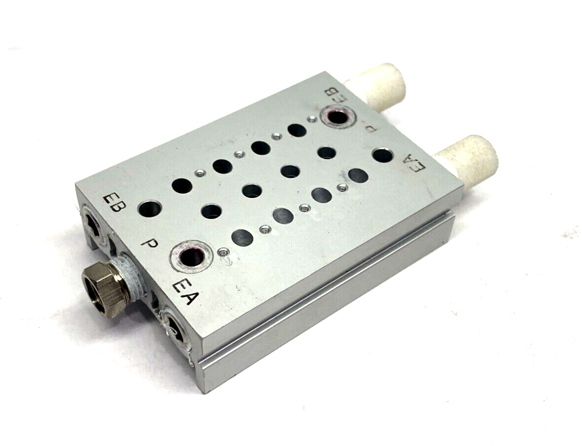 SMC SS5Y3-20-04-00N Valve Manifold Base, 4-Station - Used - Maverick Industrial Sales