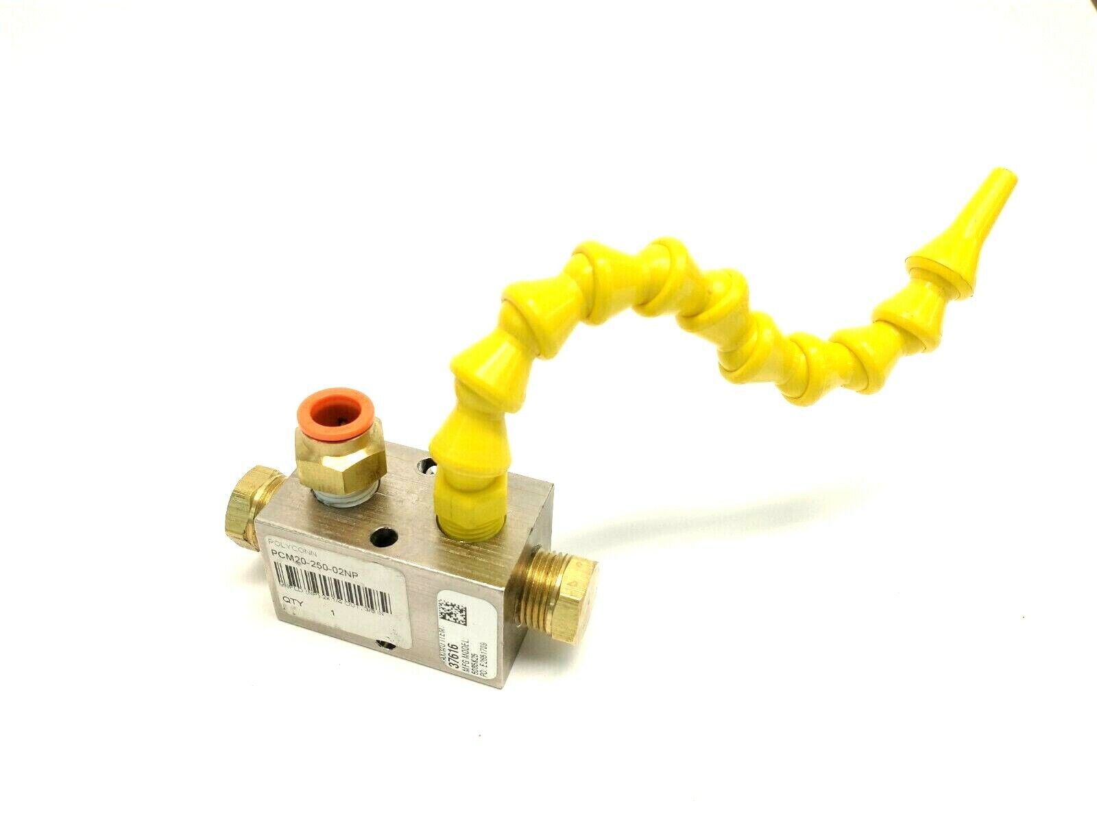 PCM20-250-02NP | Polyconn Nickel Plated Manifold Block w/ Loc-Line Modular Hose - Used - Maverick Industrial Sales