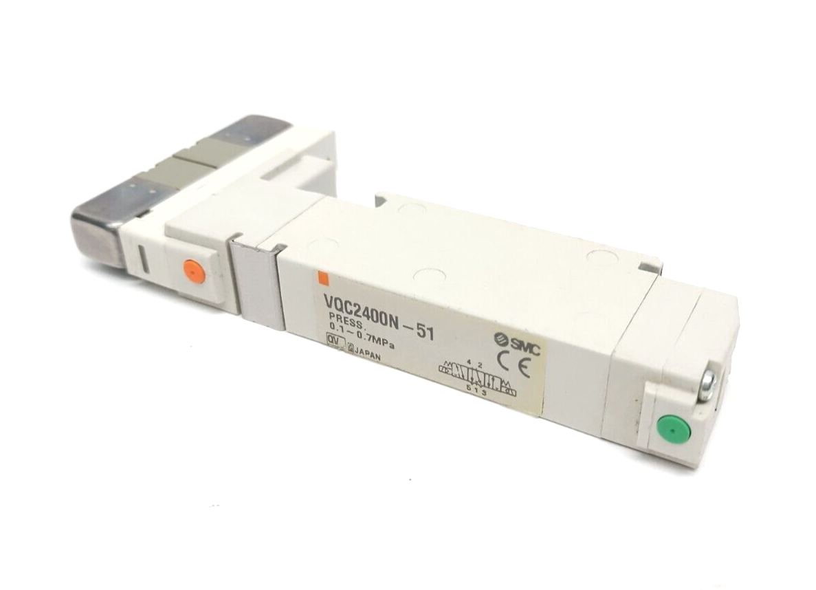 VQC2400N-51 | SMC 5-Port 3-Position Double Solenoid Valve 24VDC - Used - Maverick Industrial Sales