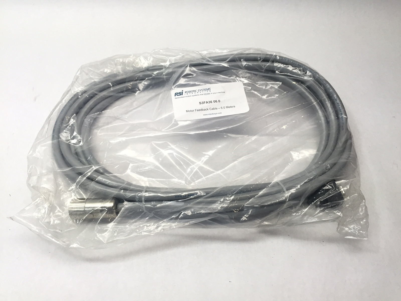 RSI S3FA36 06.0 Motor Feedback Cable 6 Meters Robotic Systems Integration - Maverick Industrial Sales