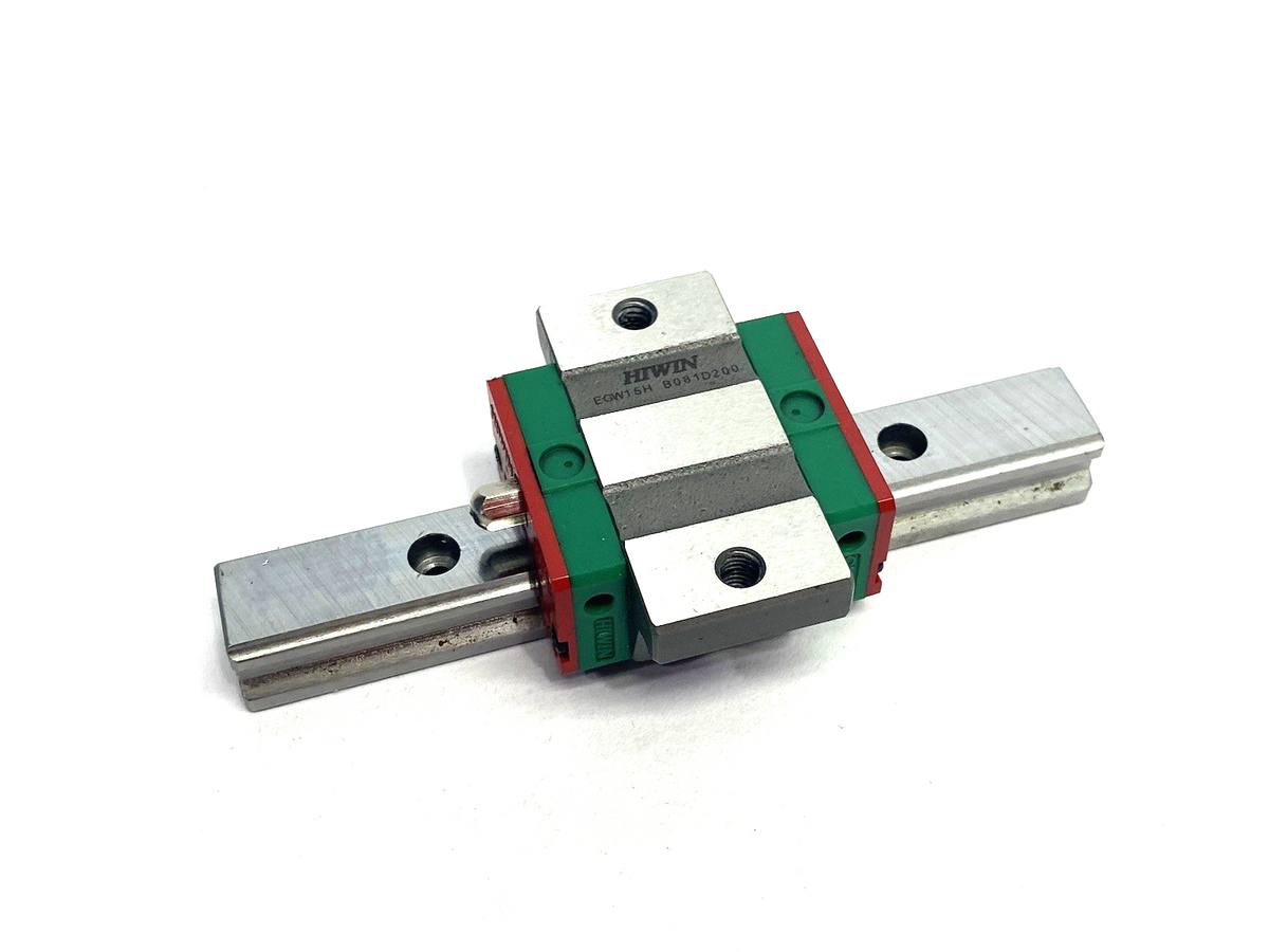 Hiwin EGW-15-CC-1R110-Z0-C Linear Guideway Block and Rail, 1-Block, 110mm Rail - Maverick Industrial Sales