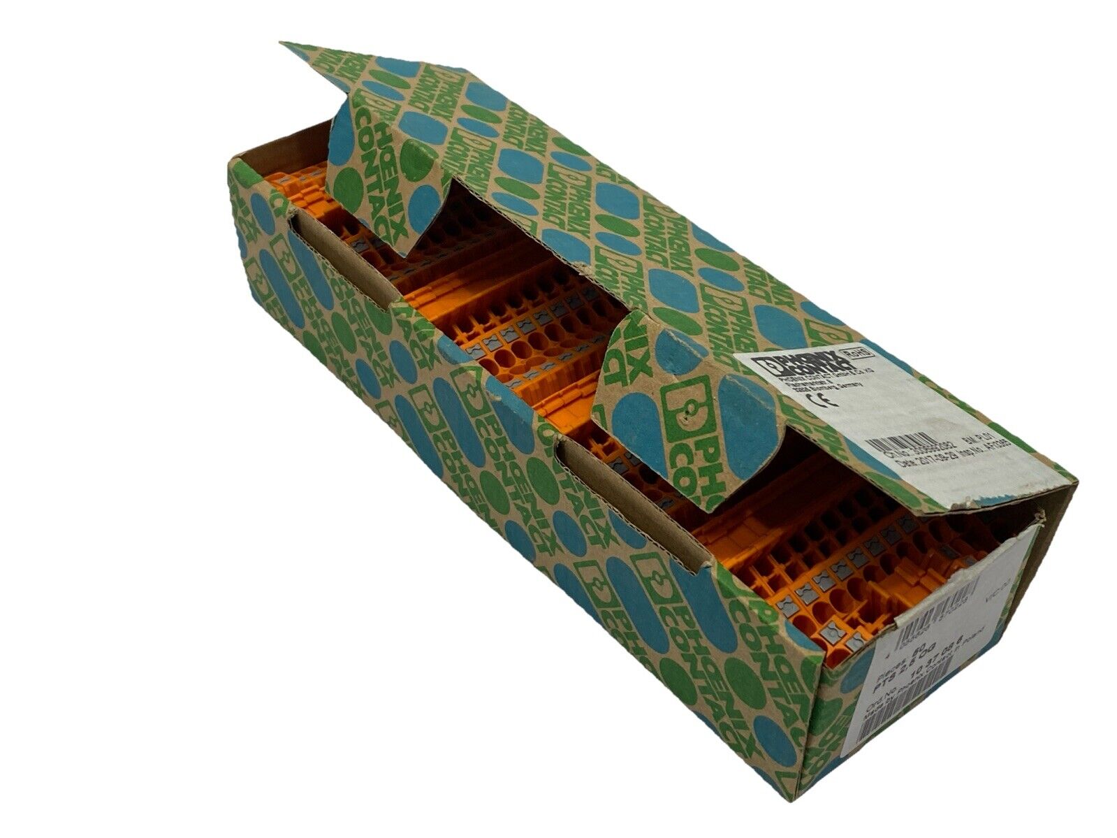 Phoenix Contact PTS 2,5 OG Feed-Through Terminal Block 1037086 LOT OF 50 - New – Open box - Maverick Industrial Sales