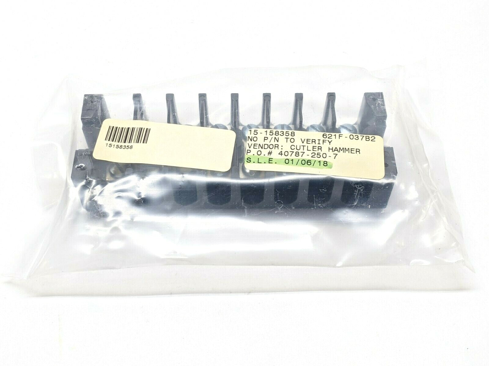 Cutler Hammer 10987H-6A 8 Pole Terminal Block 600V 30A - New - Maverick Industrial Sales