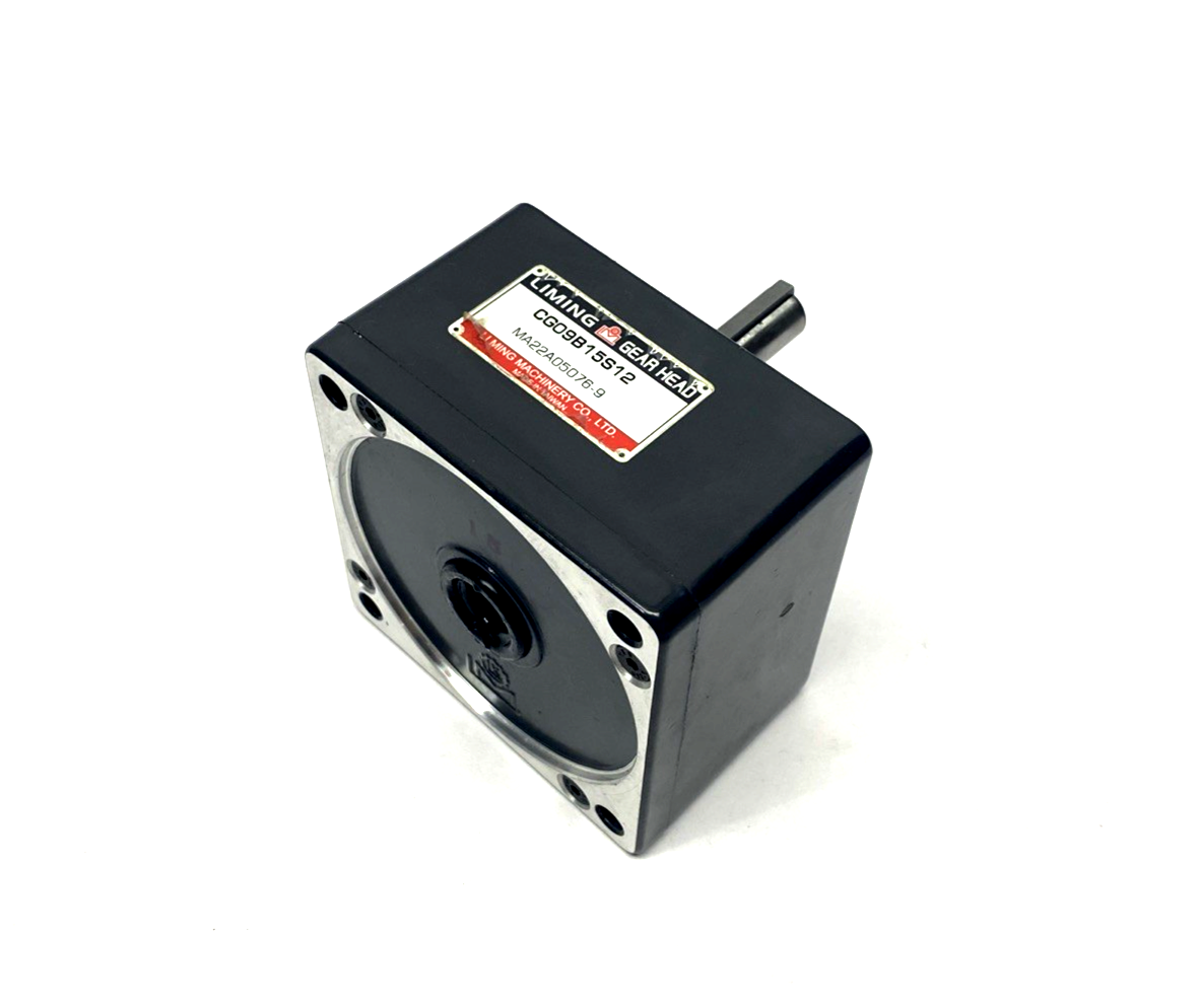 CG09B15S12 | Liming Gear Reducer/ Gear Head 15:1 Ratio 12mm Shaft - Used - Maverick Industrial Sales